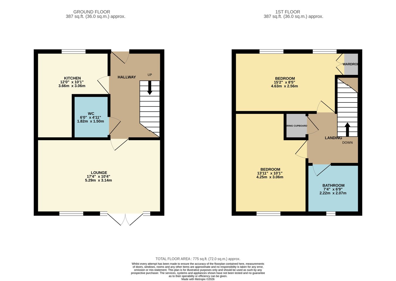 32, Berrywood Close, Northampton floorplan