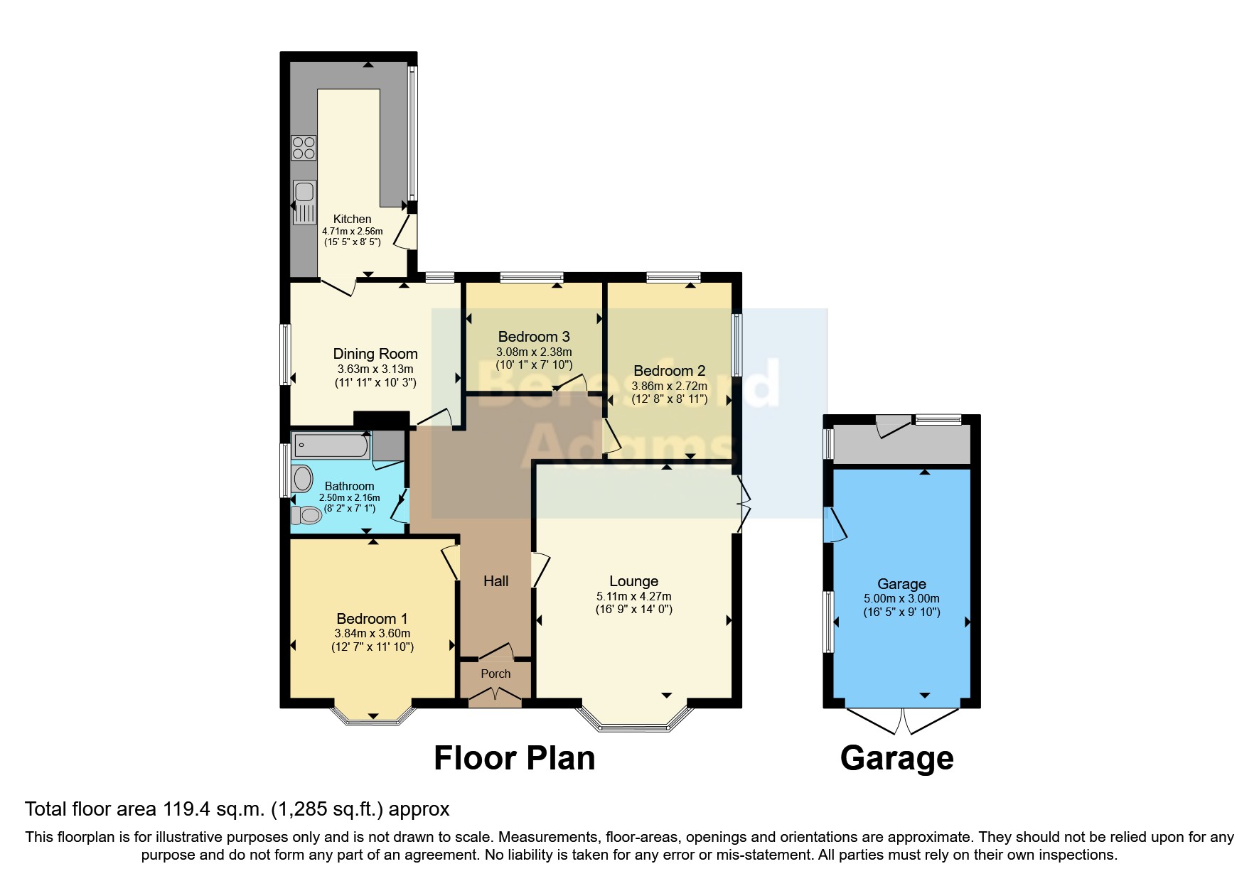 Wrexham Road, Yr Hob, Wrecsam, Wrexham Road LL12, 3 bedroom bungalow ...