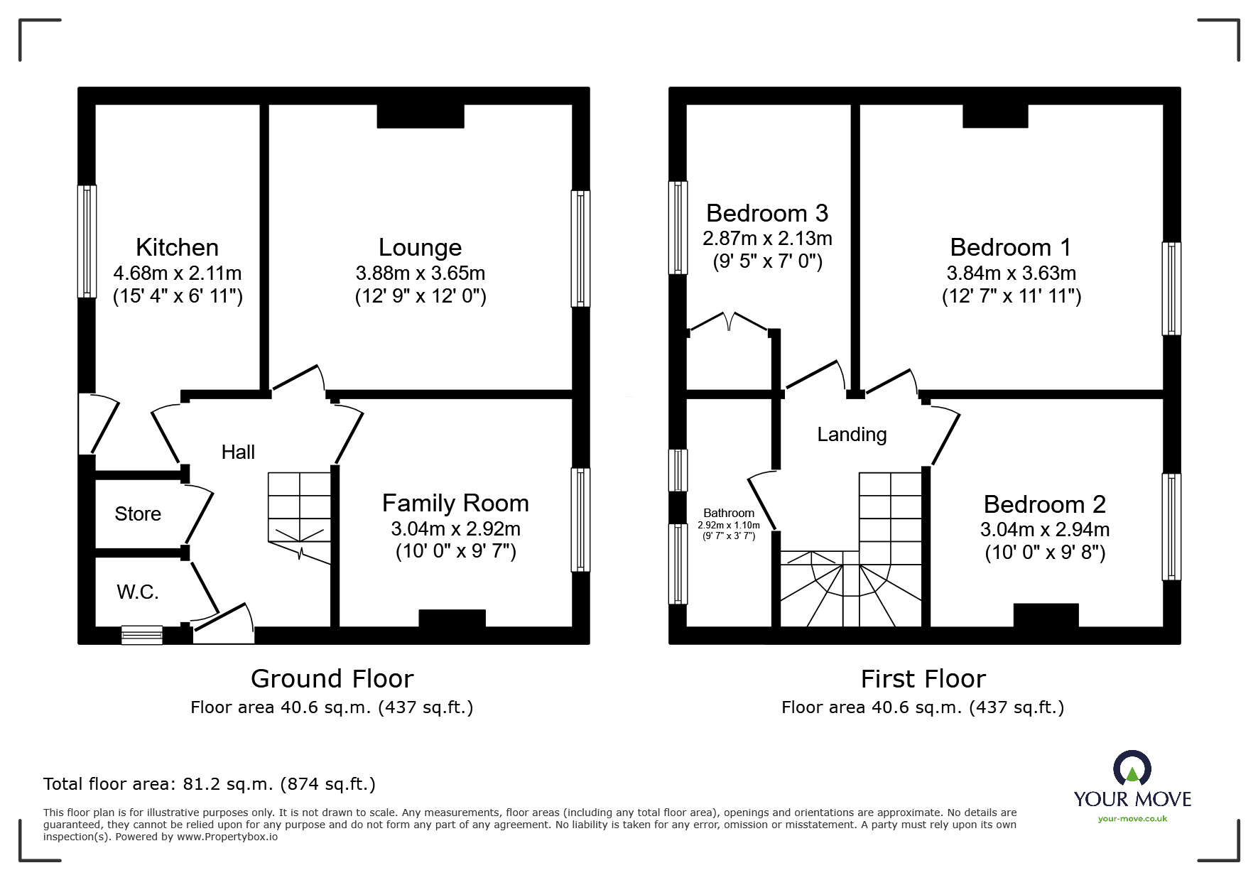 22, Bladon Street, Staffordshire floorplan