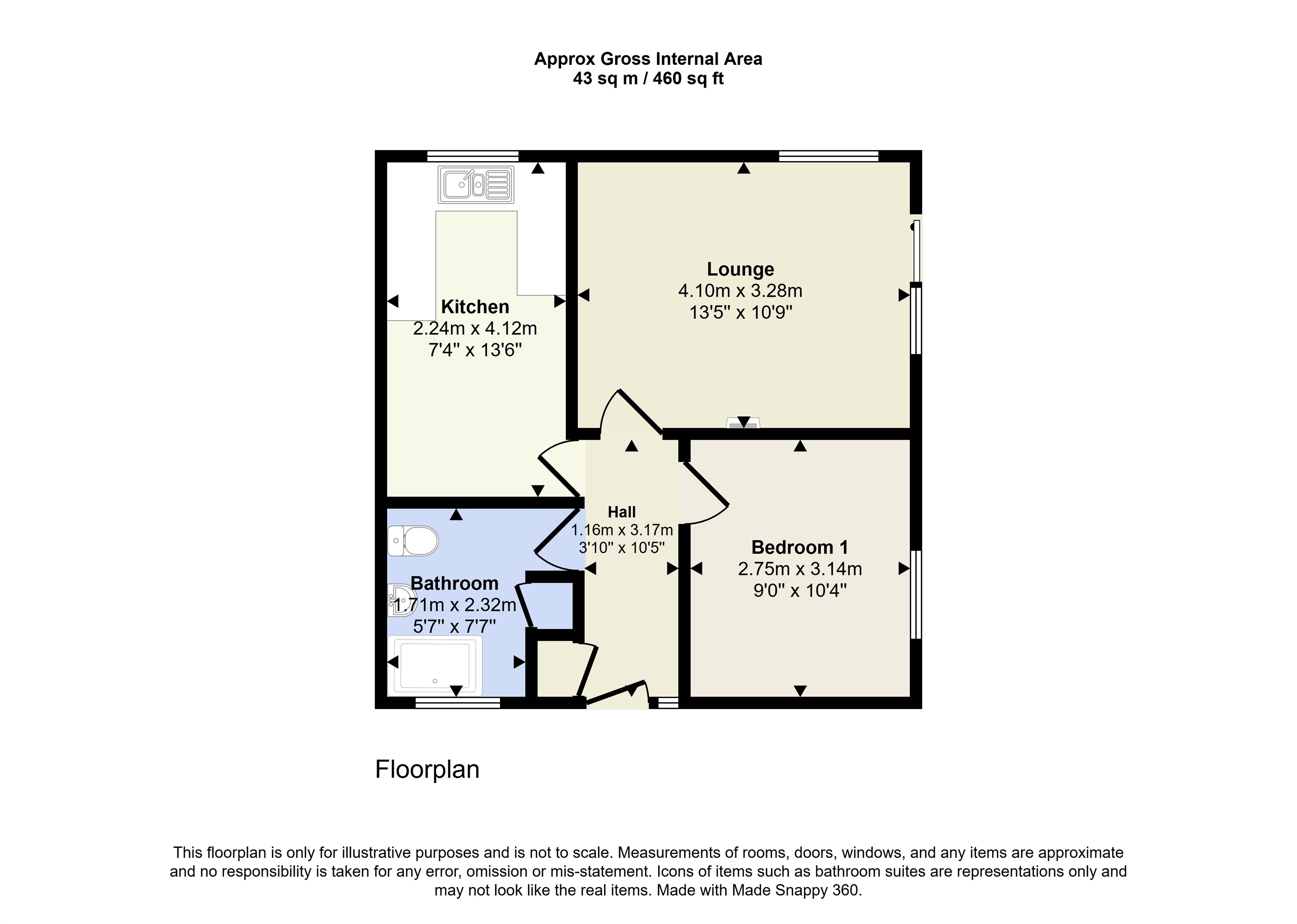 2, Matthew Thomas Court, Beeston, Nottingham floorplan
