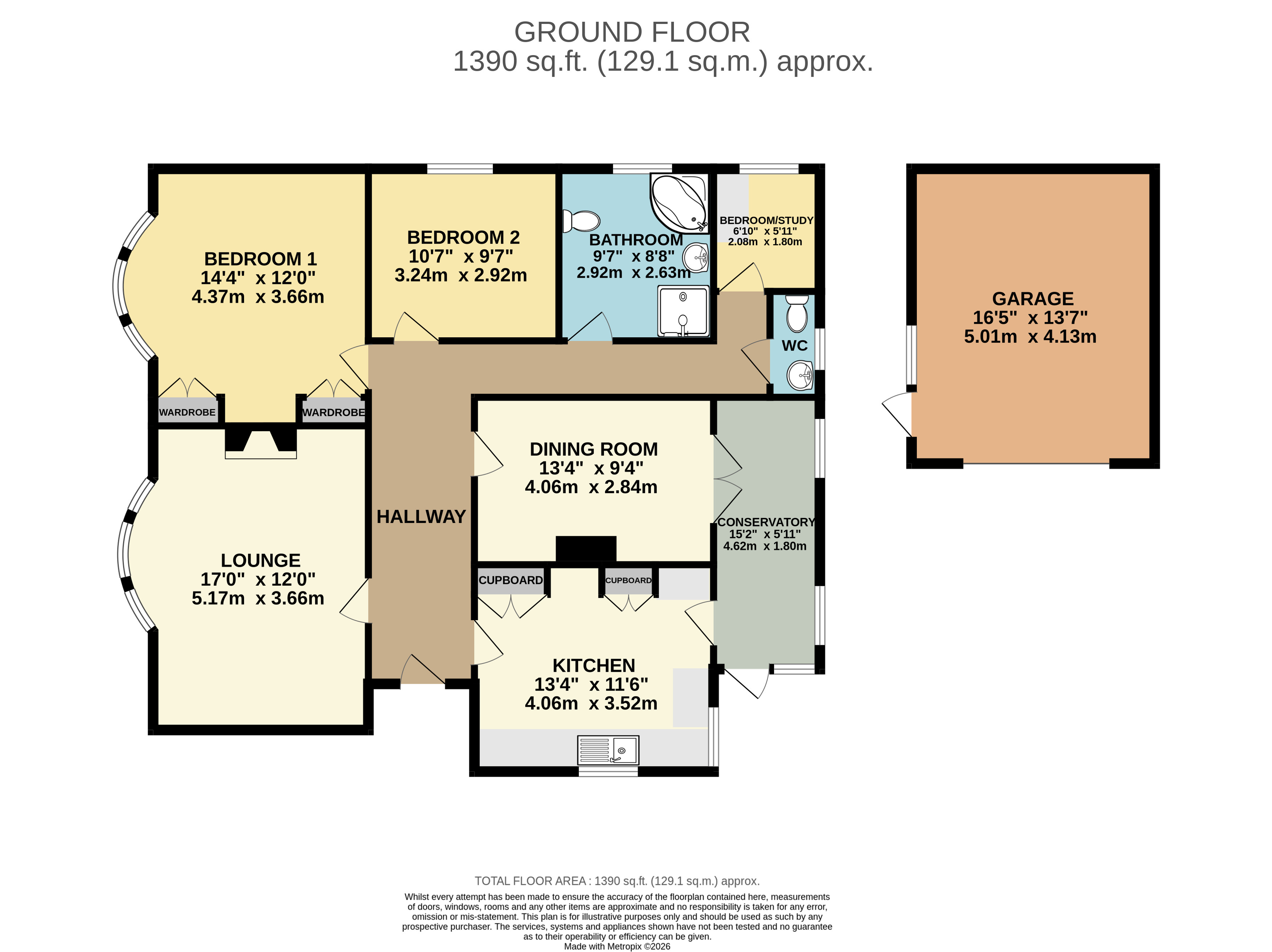 2 Pixie Lane, Braunton Devon floorplan