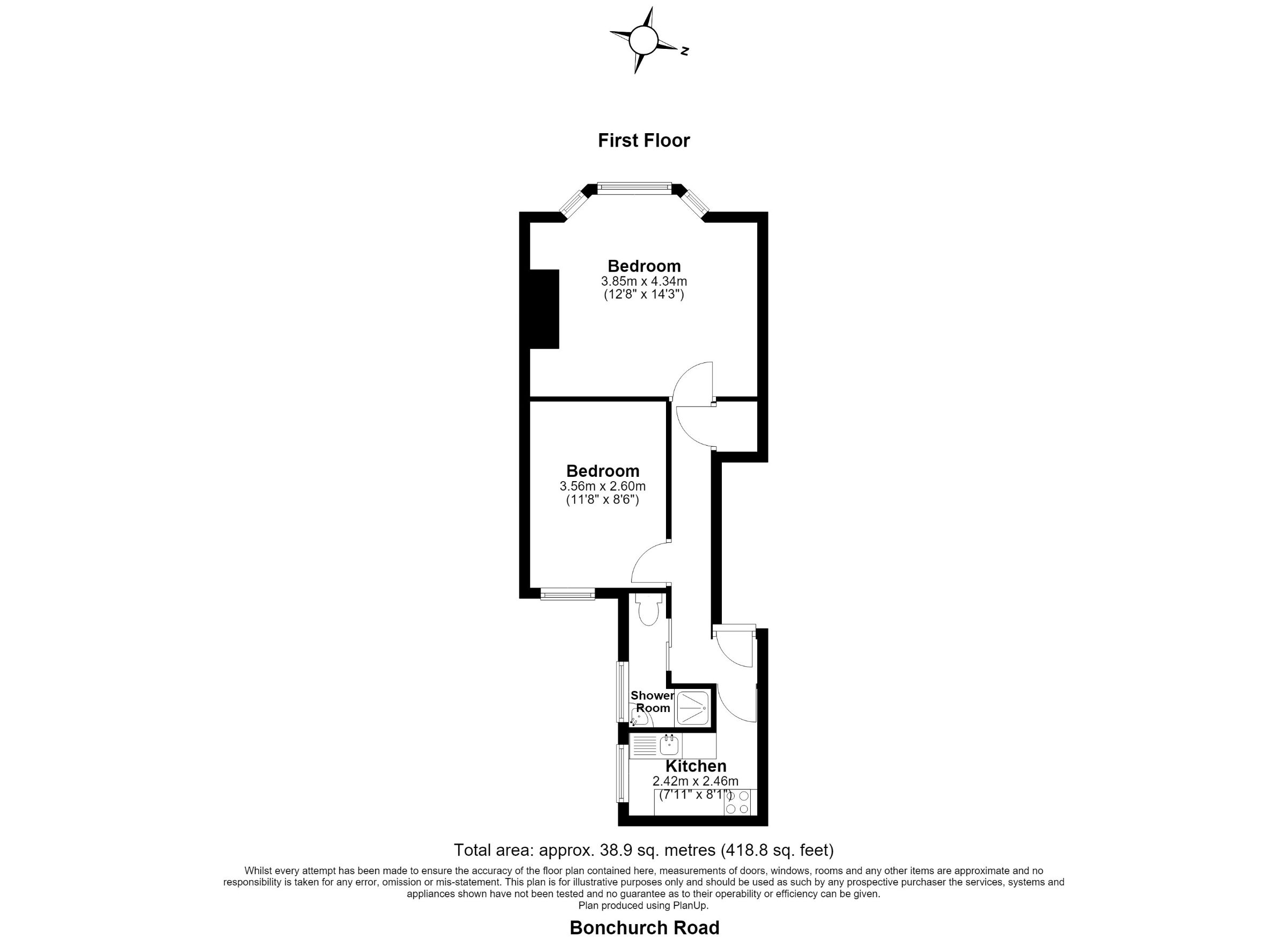 Flat 4 60 Bonchurch Road, Brighton floorplan