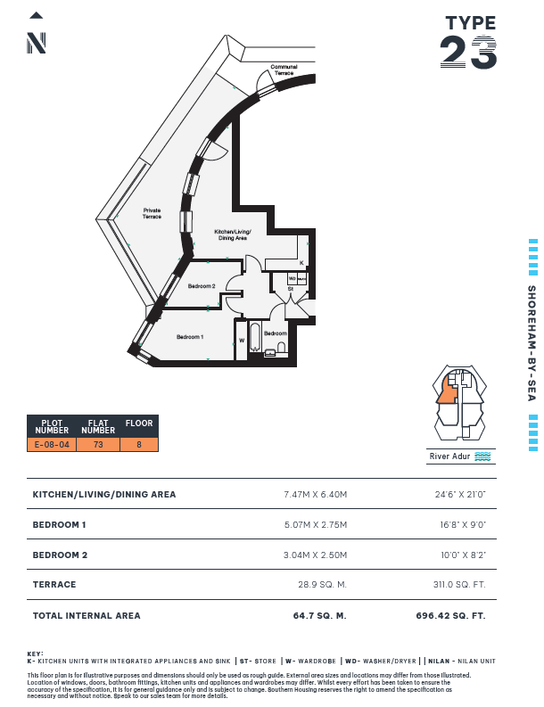 e_08_04, Brighton Road, Shoreham-By-Sea floorplan