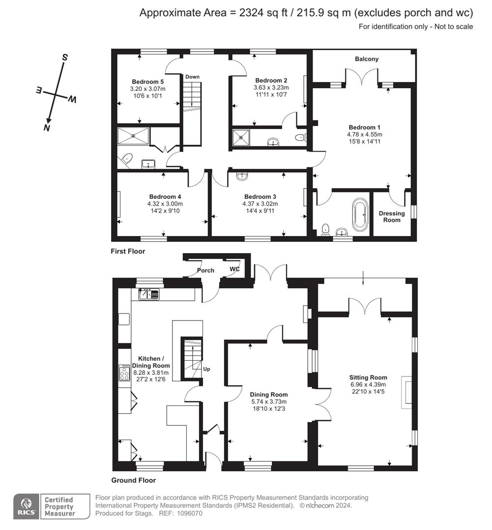 West End Villa, Fore Street, Langtree floorplan