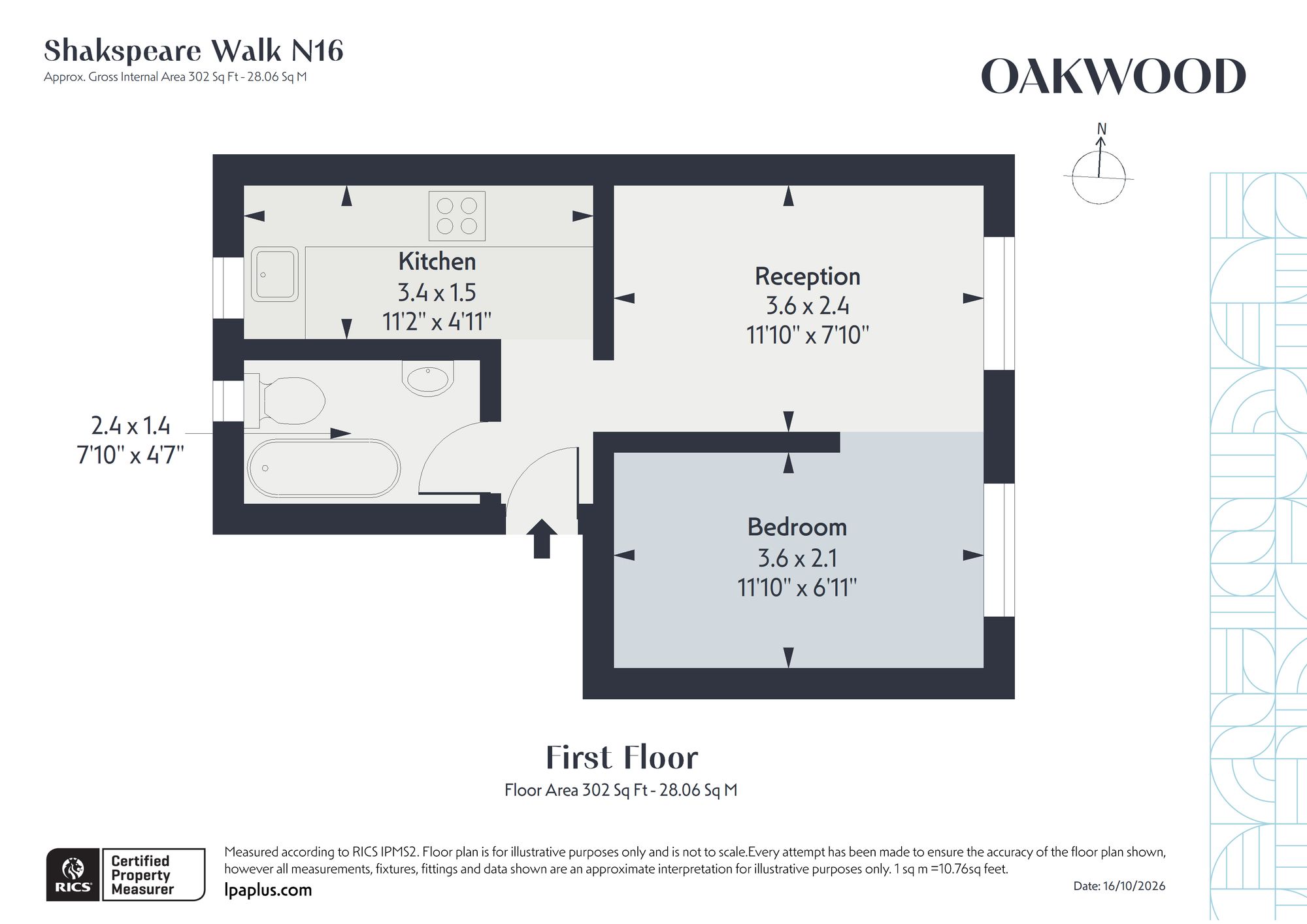 Flat 2 116 Shakspeare Walk, London, London floorplan