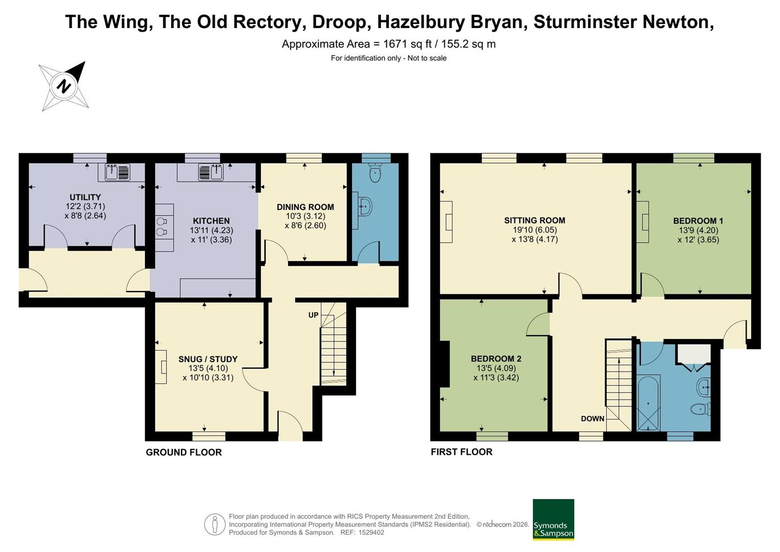 The Wing, The Old Rectory, Droop, Sturminster Newton floorplan