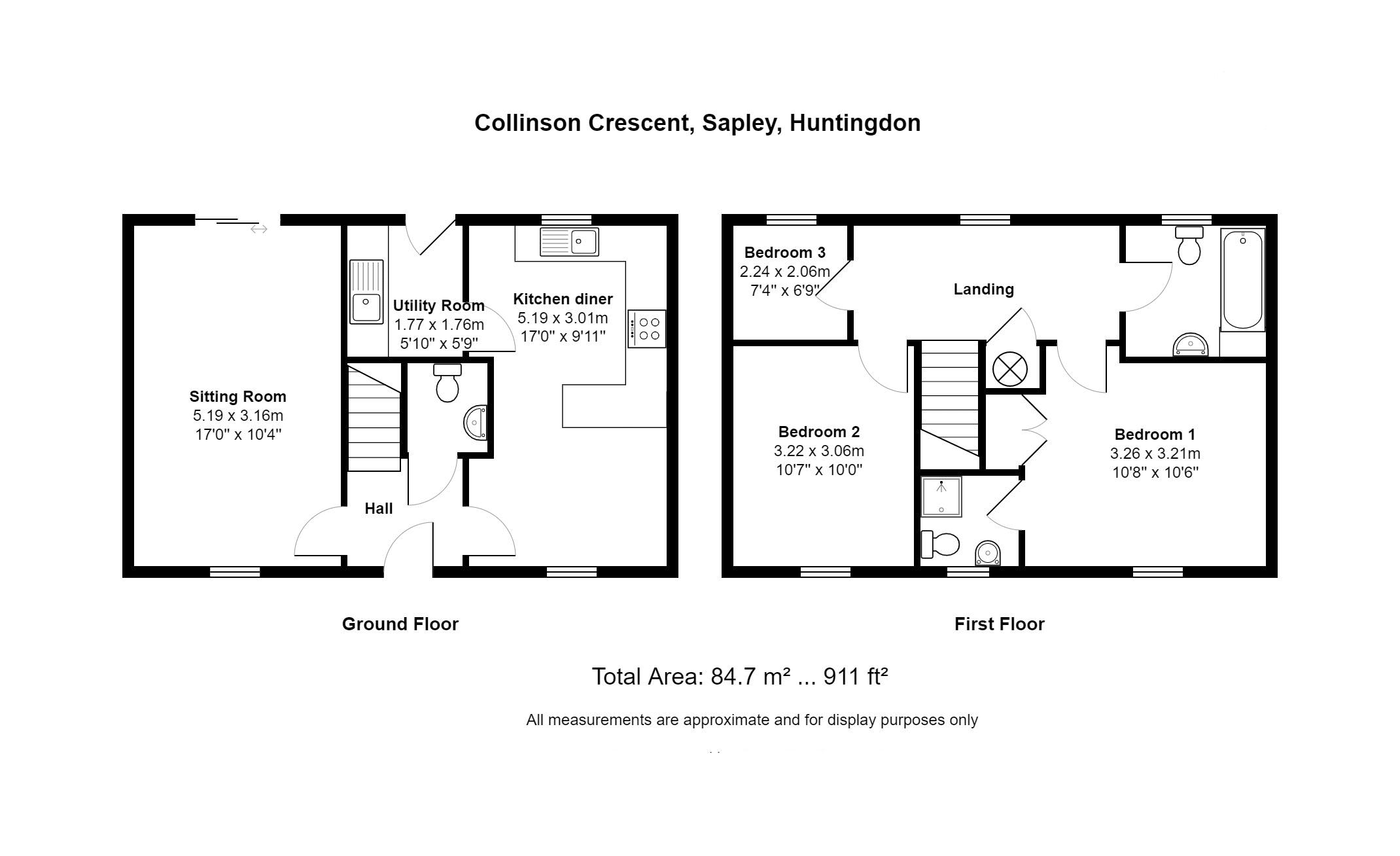 33, Collinson Crescent, Huntingdon floorplan