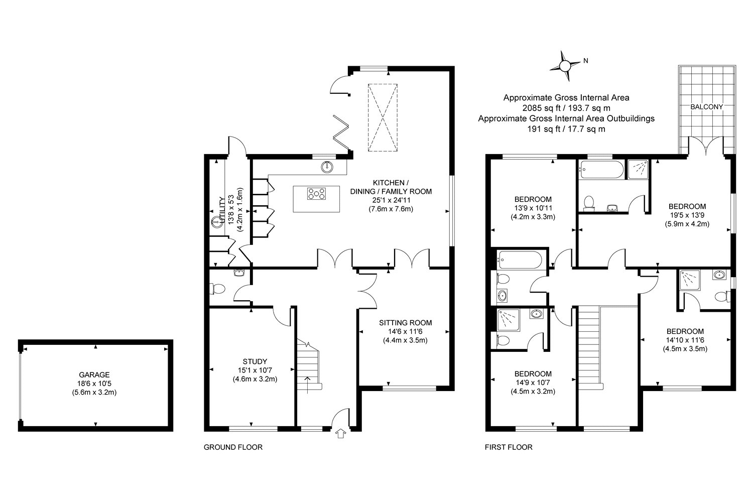 4 Bedrooms Detached house for sale in Woking, Surrey GU22