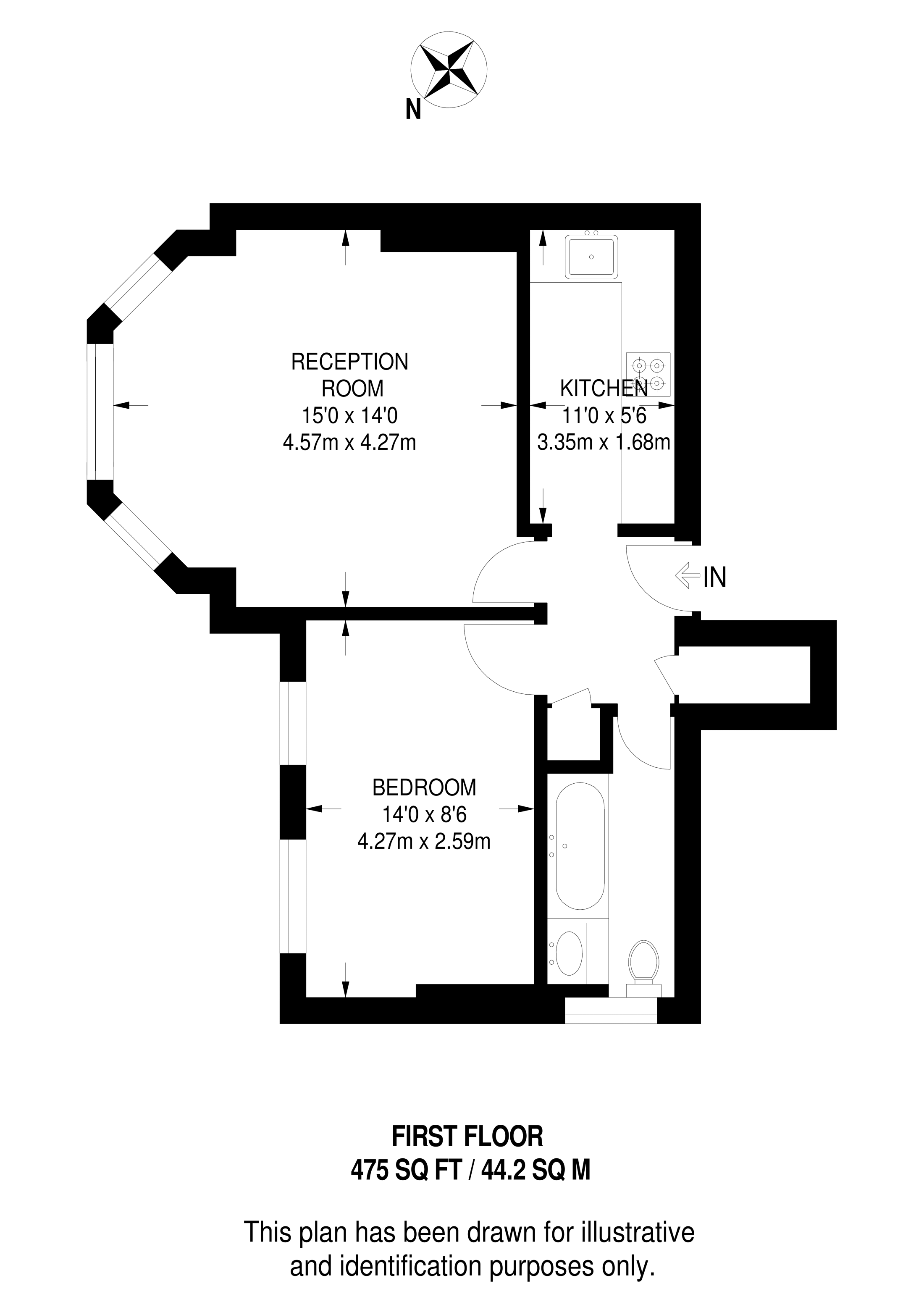 Shoot Up Hill, Cricklewood floorplan