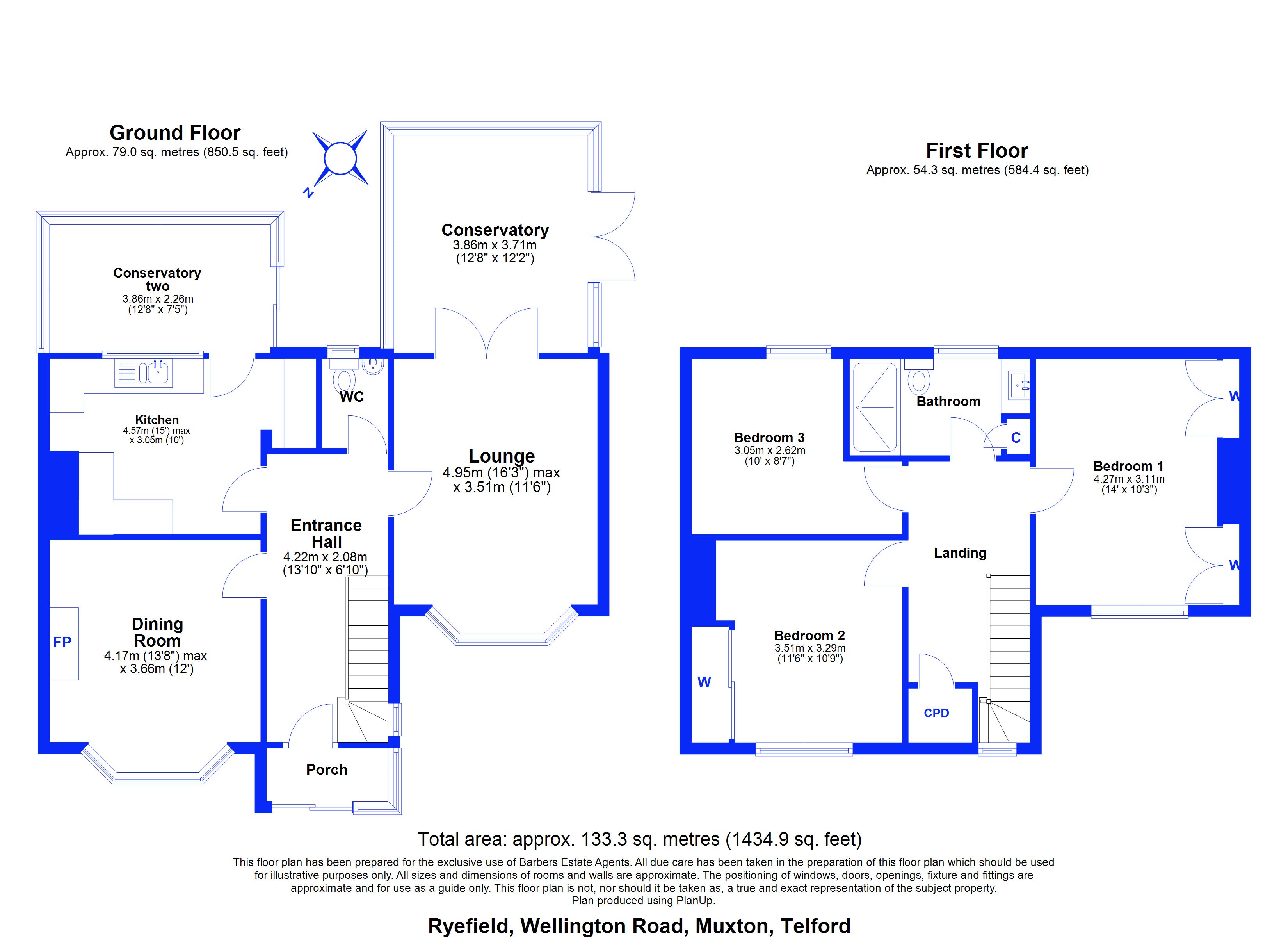 Ryefields, Wellington Road, Telford floorplan