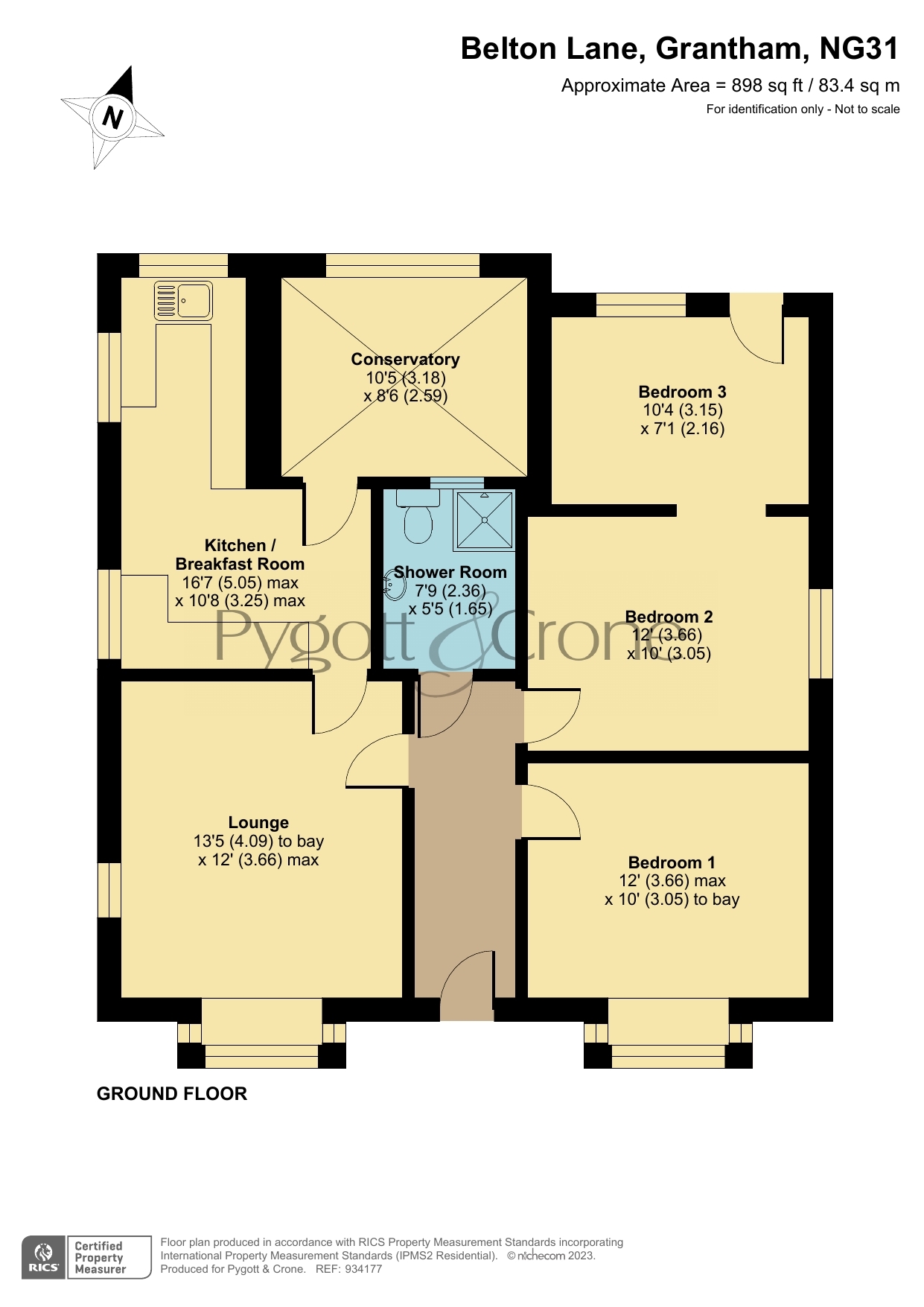 Belton Lane, Grantham NG31, 3 bedroom detached house for sale
