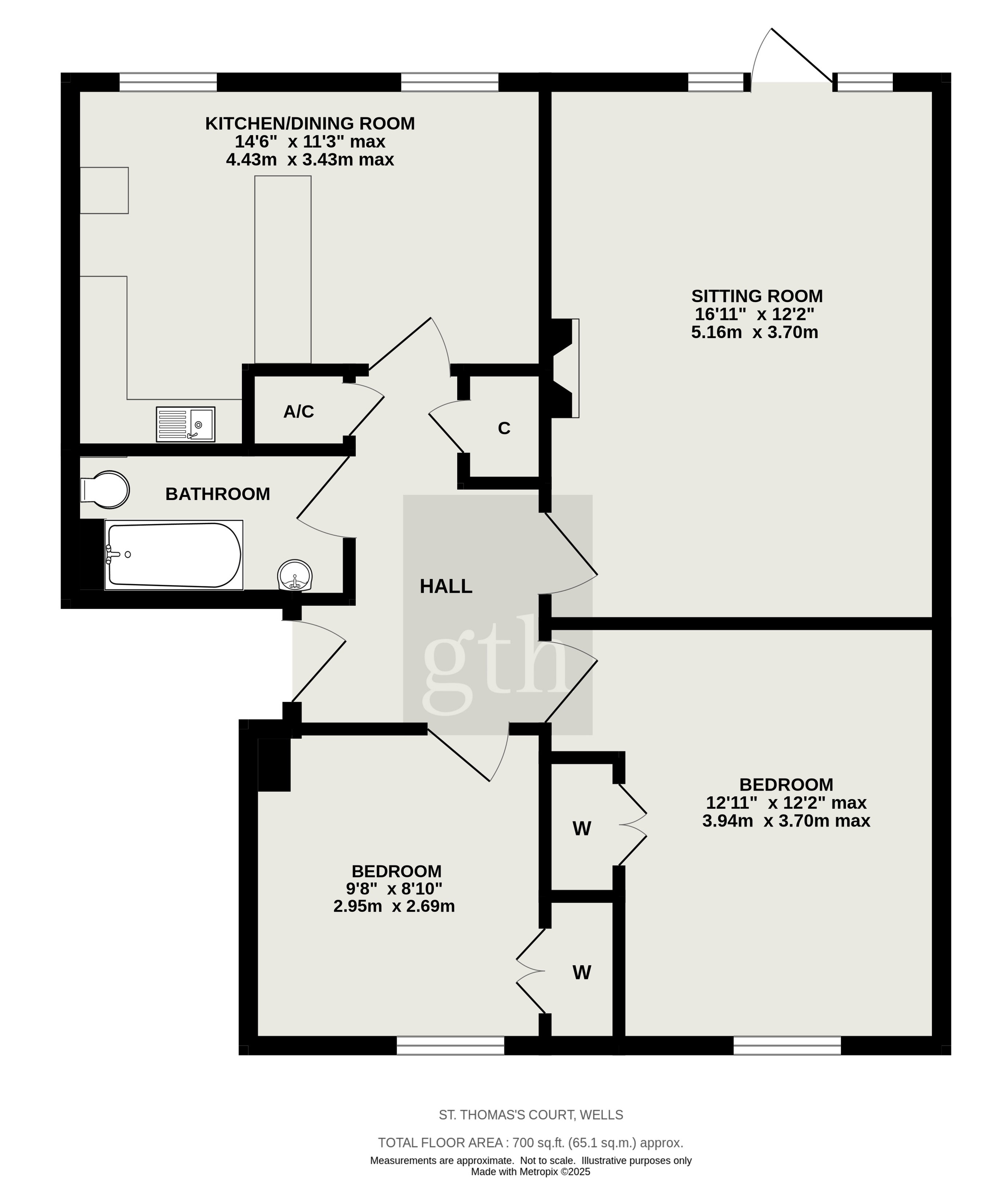 2, St. Thomas's Court, Somerset floorplan