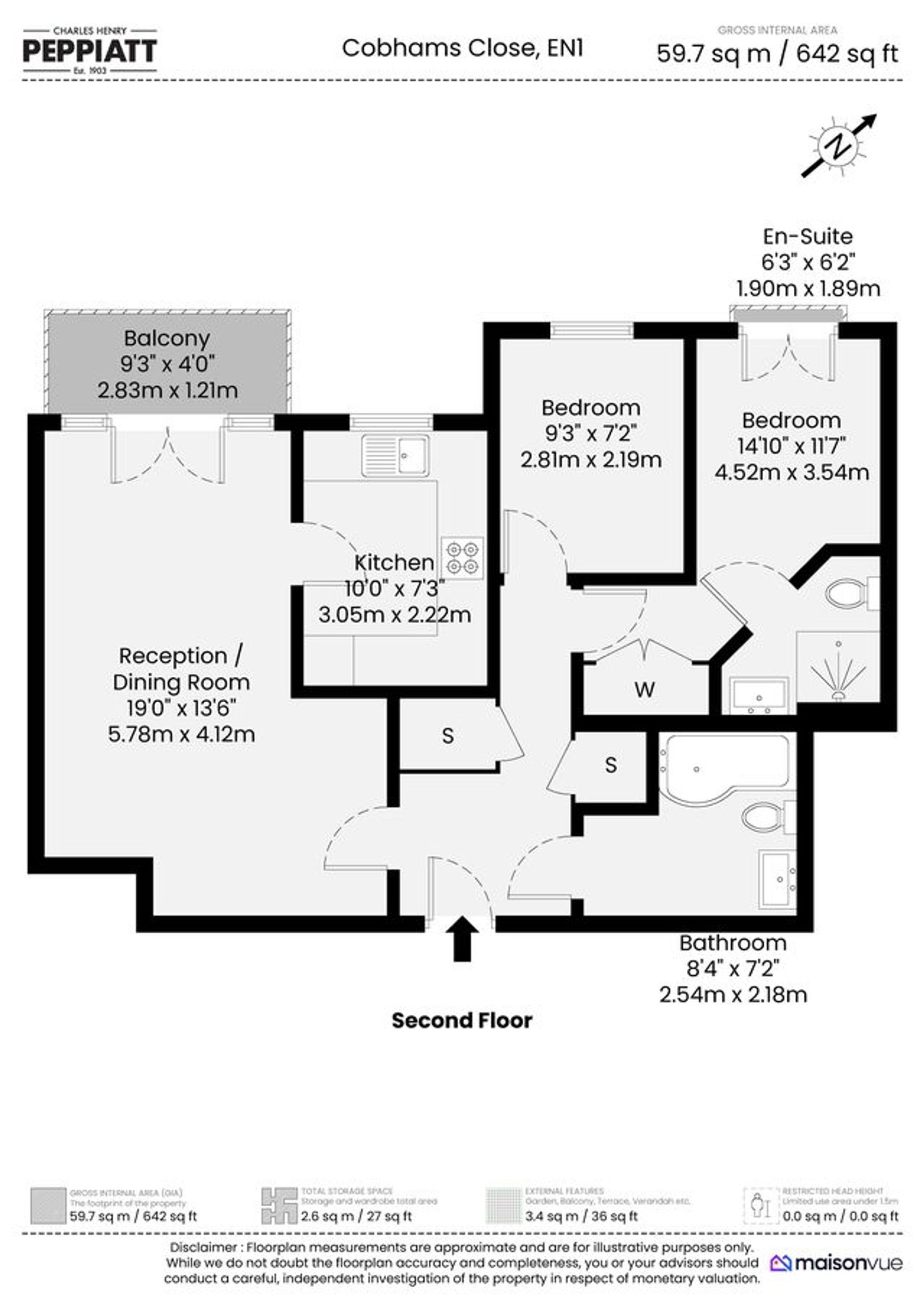 39 Cobham Close, Enfield floorplan
