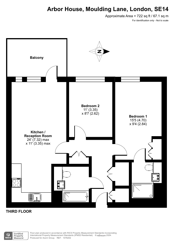 20 Arbor House,, Moulding Lane, London floorplan