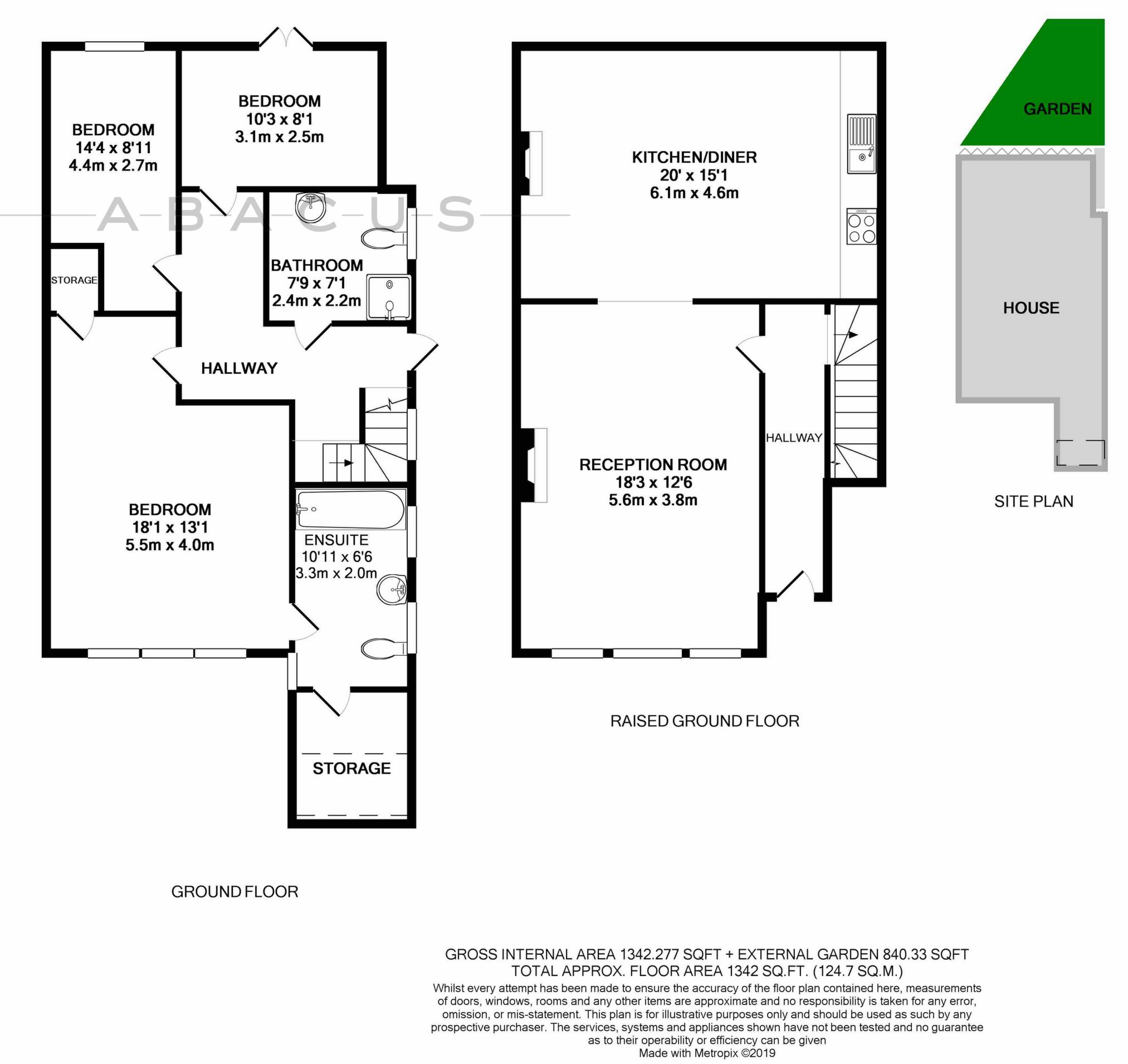 Garden Maisonette 26a, West End Lane, London floorplan
