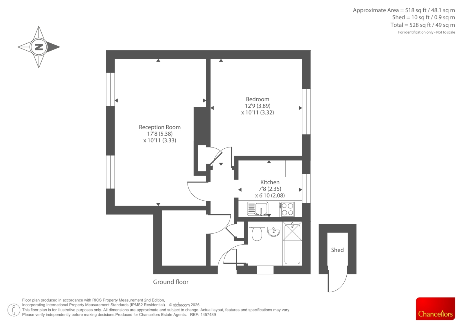 12 UPTON CLOSE, Upton Close, Abingdon floorplan