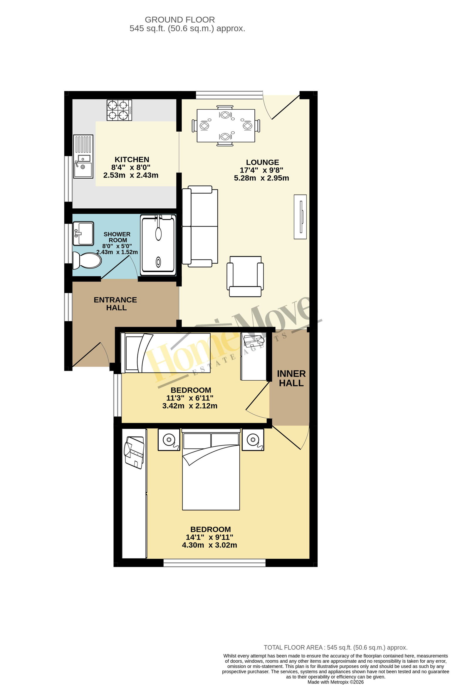 46, St. Helens Crescent, Nottingham floorplan