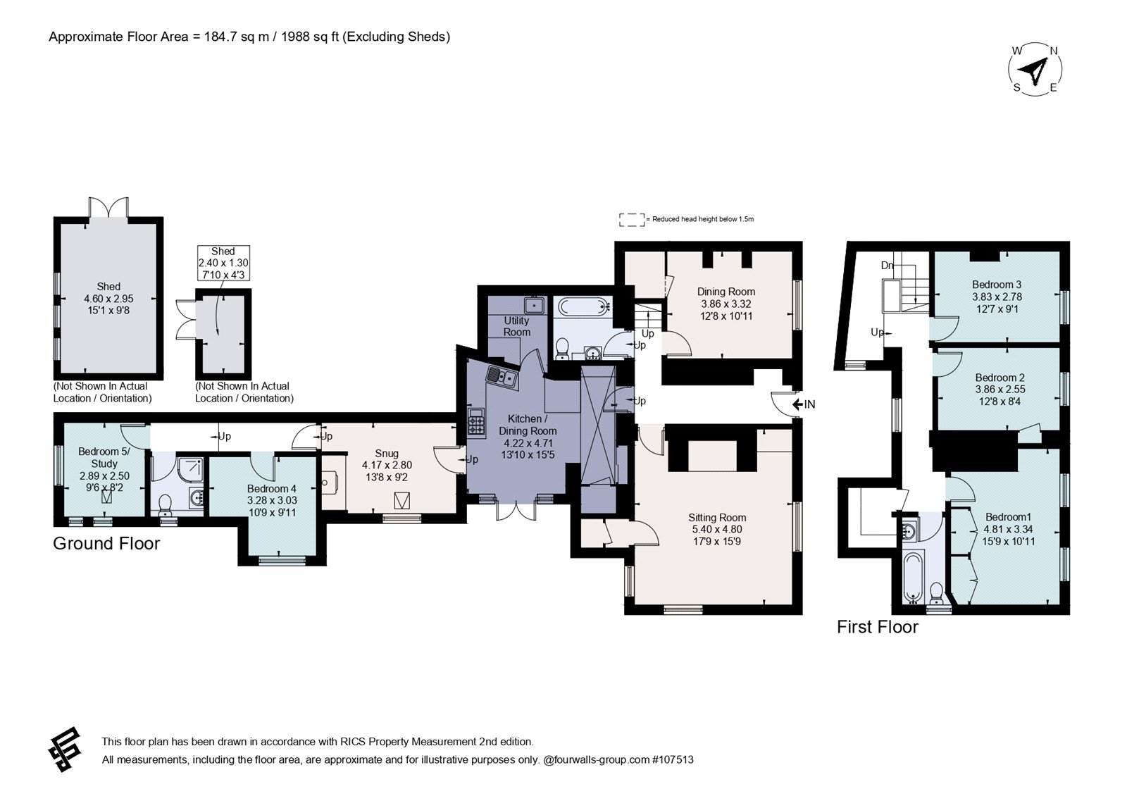 Rose Cottage,, Middle Aston, Oxfordshire floorplan
