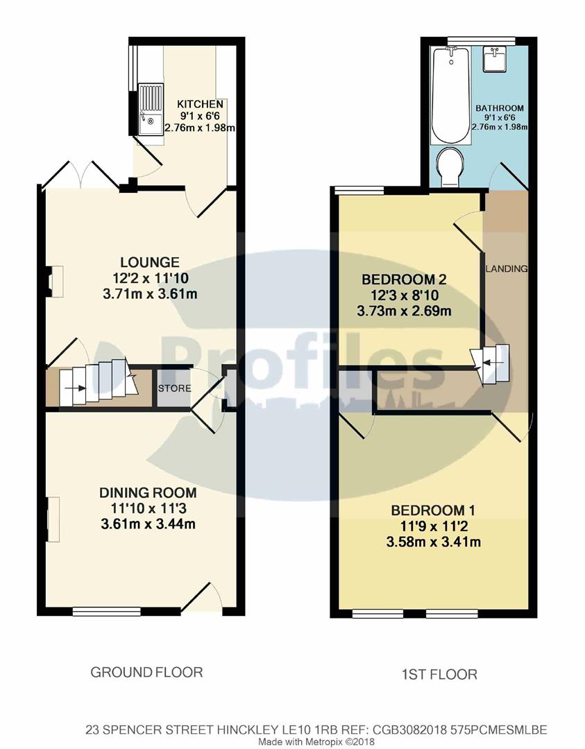 Spencer Street, Hinckley floorplan