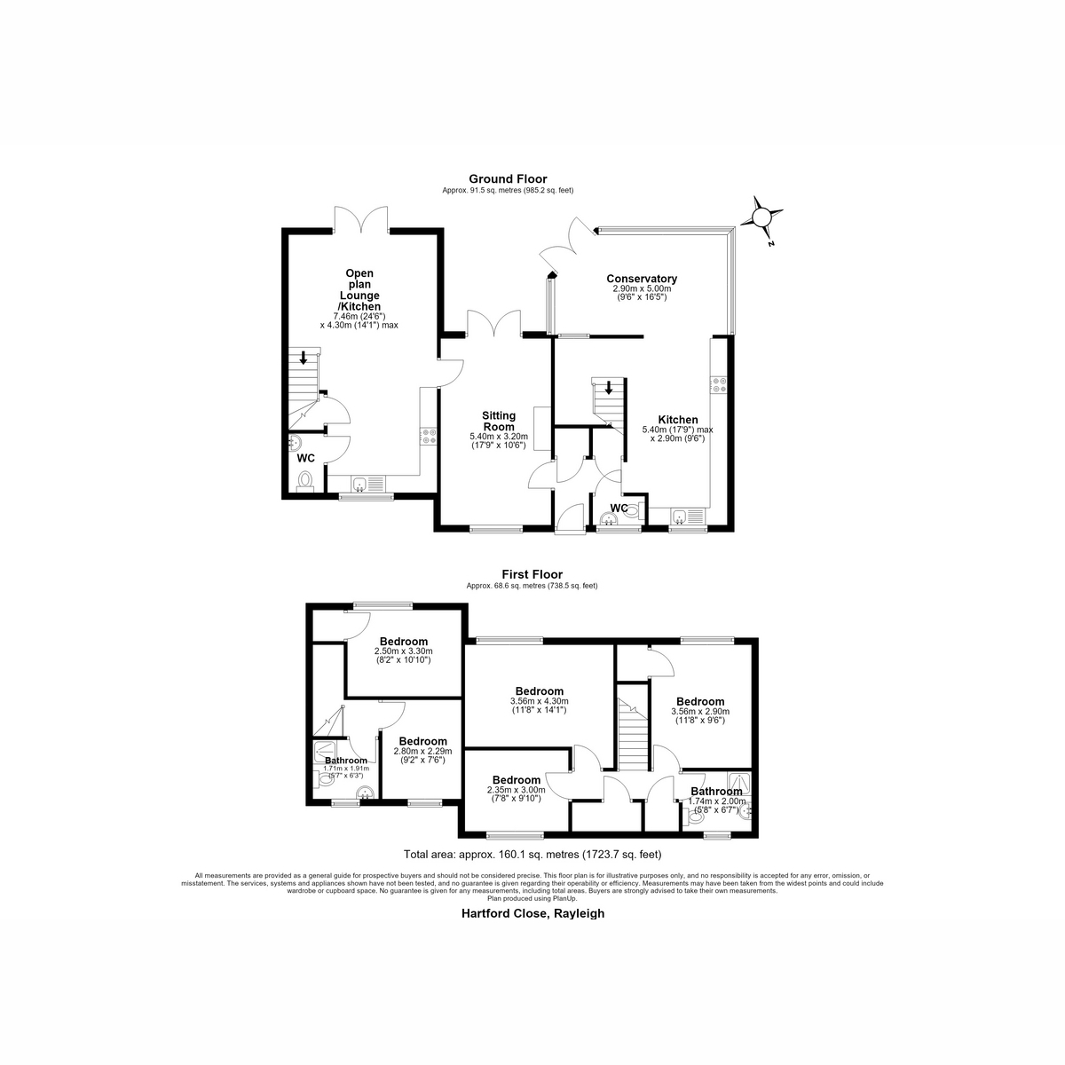 Hartford Close, Rayleigh floorplan