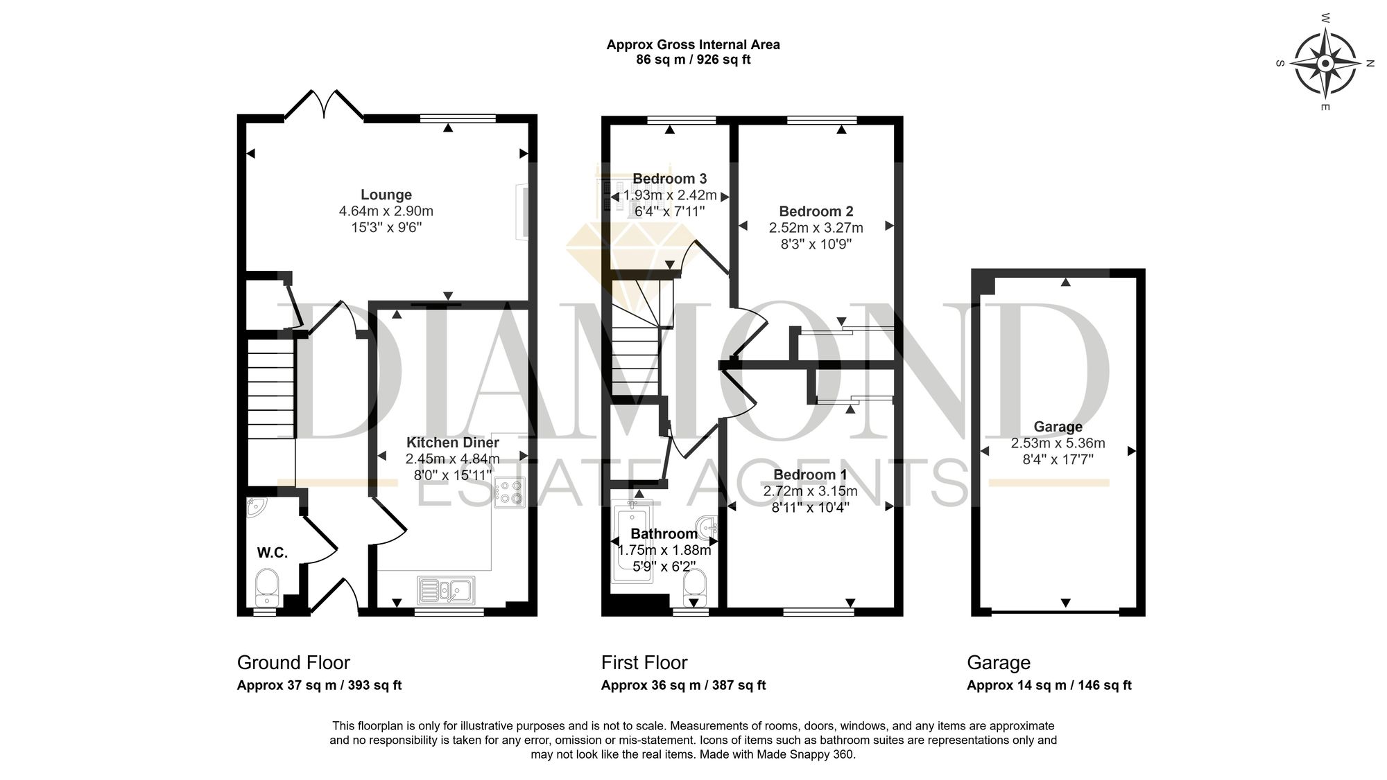 17 The Deanes, Tiverton floorplan
