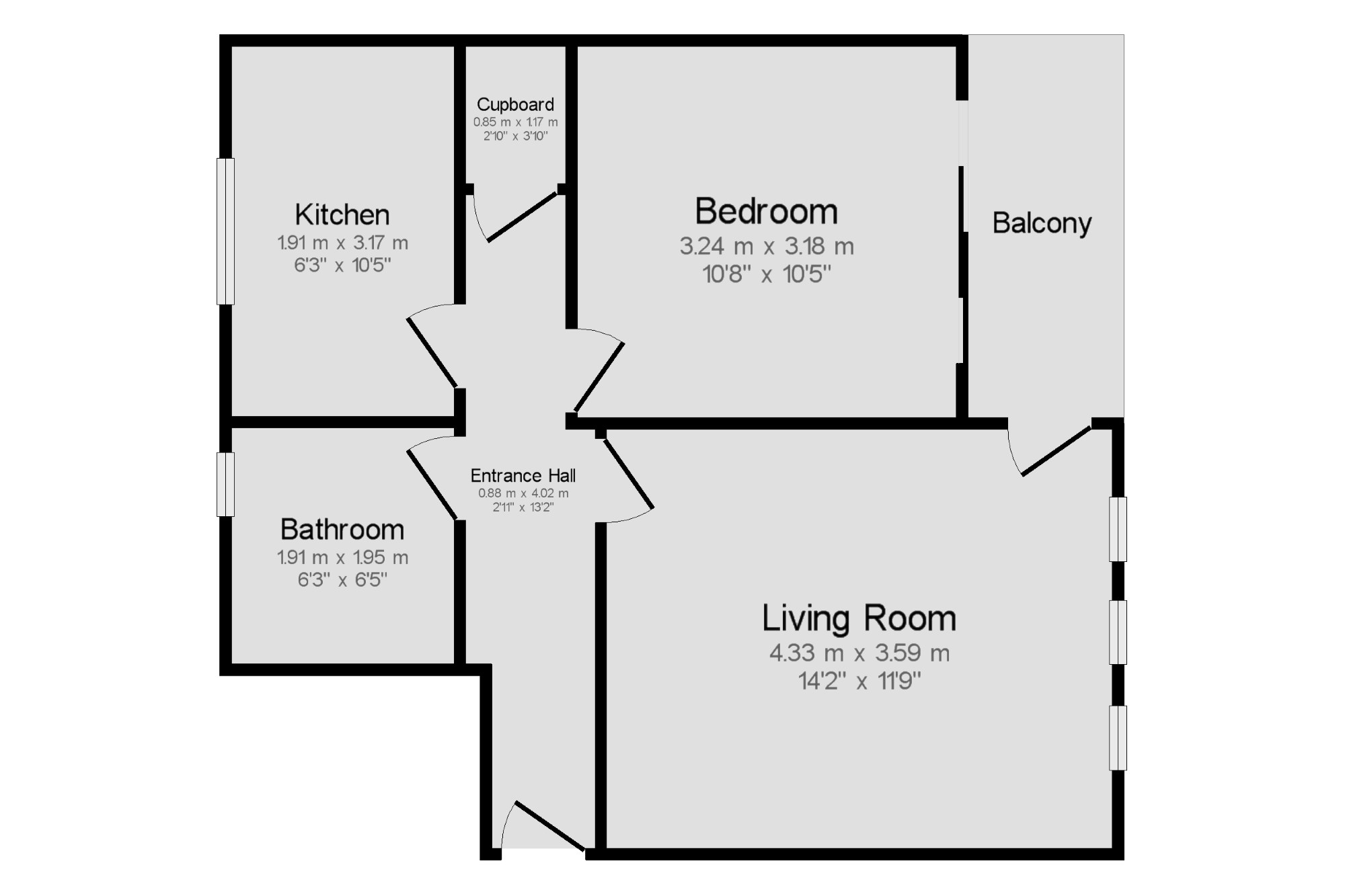 1 bed flat for sale in Belvedere Gardens, Benton, Newcastle Upon Tyne