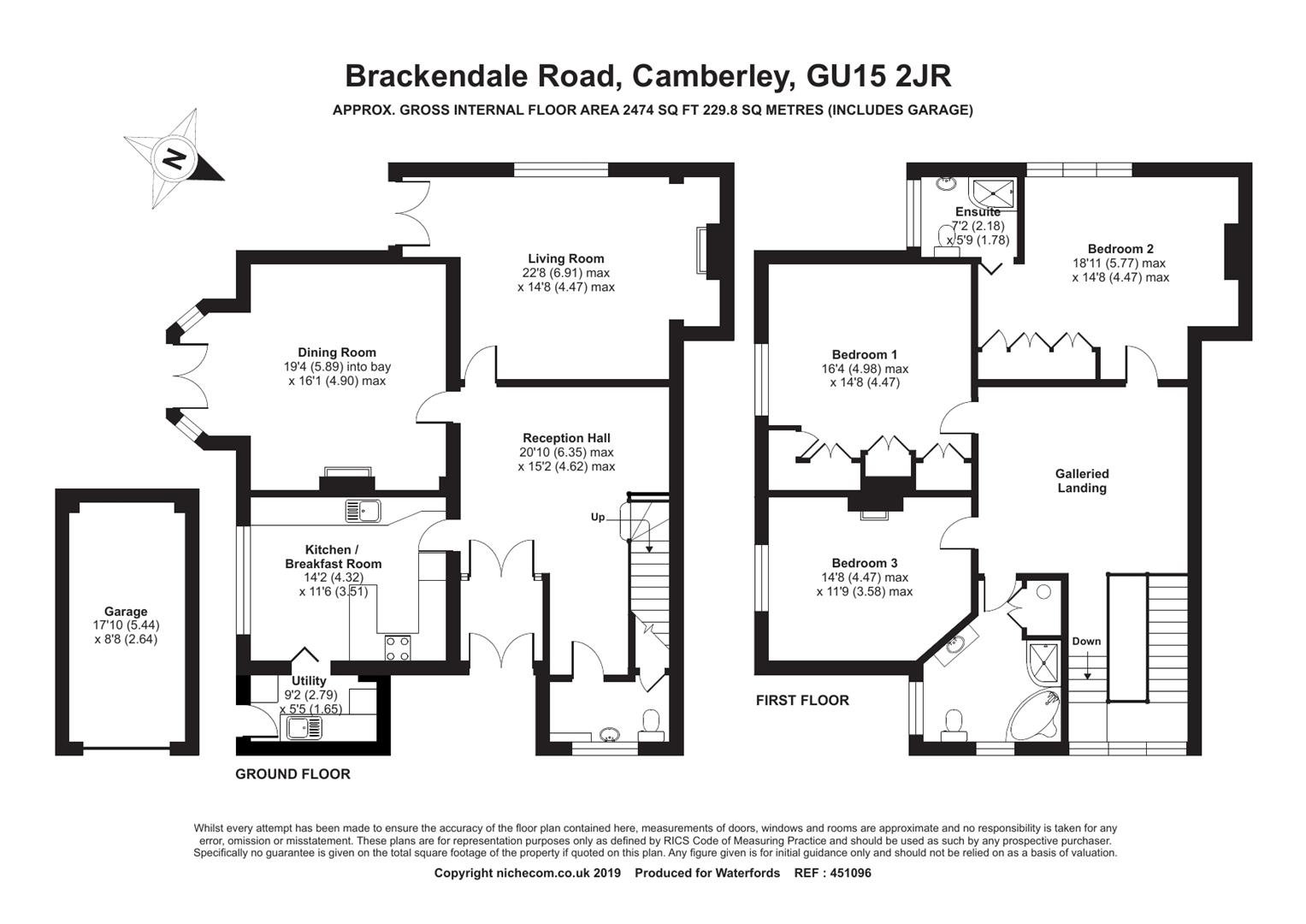 Apartment 5 Rosscommon, 34, Brackendale Road, Surrey floorplan