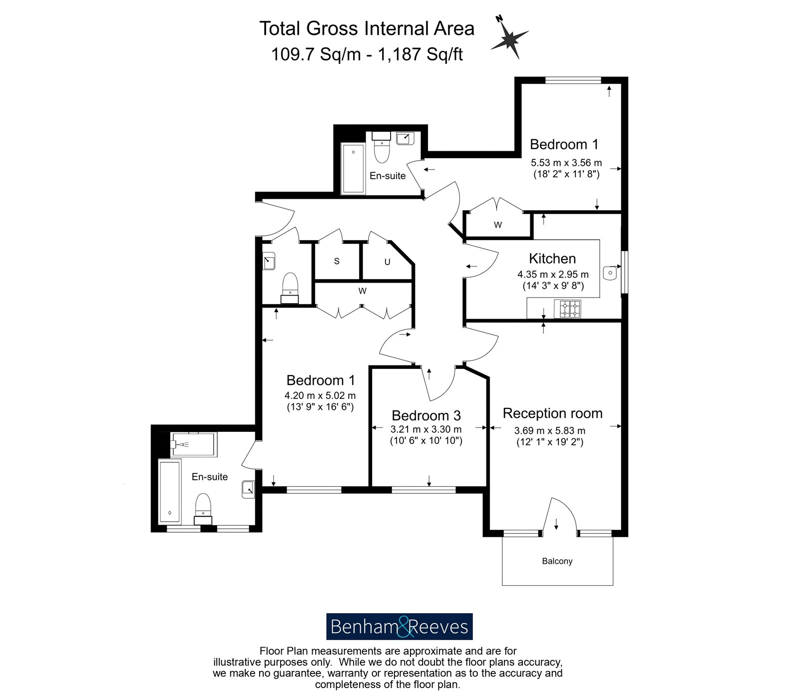 Flat 6, Maplewood Court, 31, Eastbury Avenue, Hertfordshire floorplan