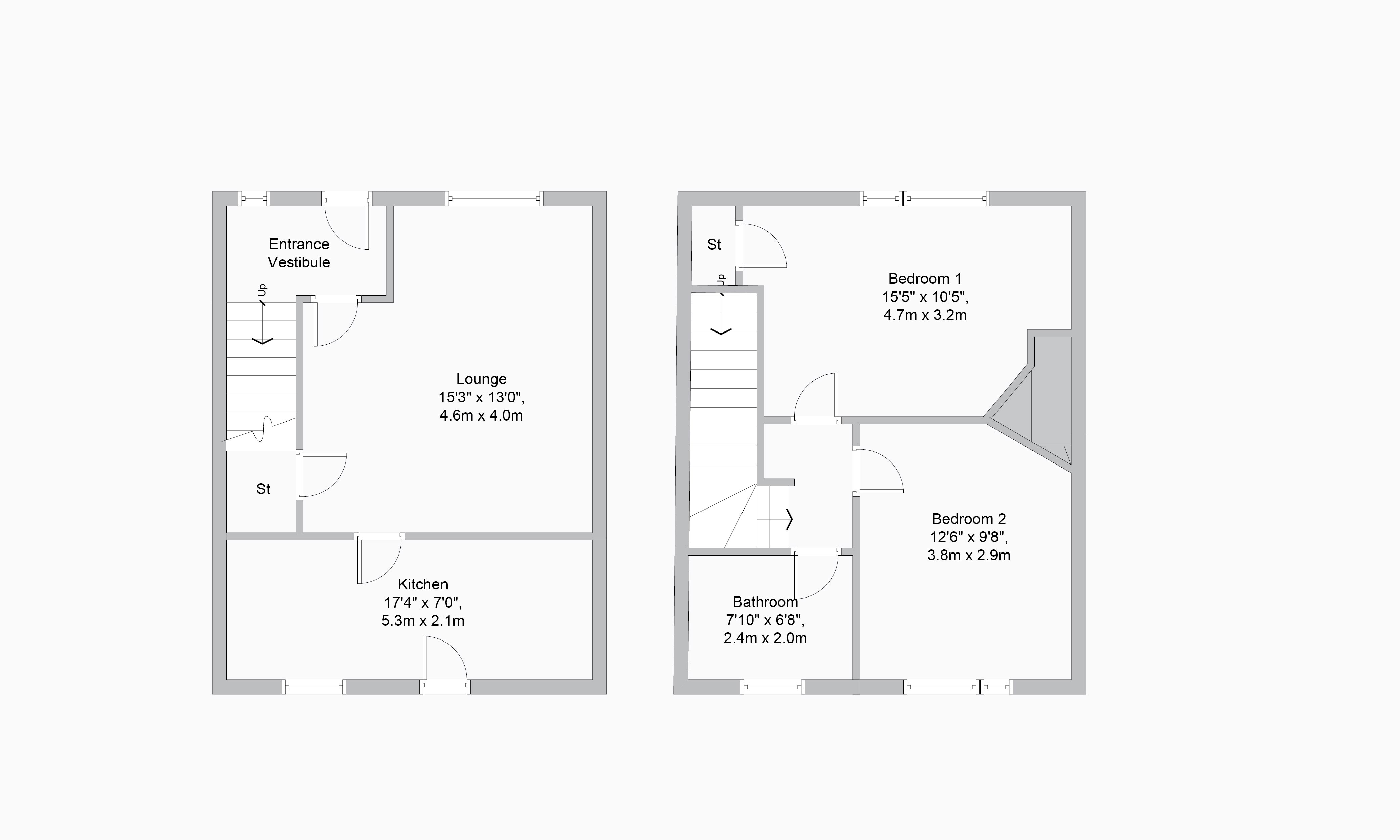 2 Bedrooms End terrace house for sale in Johnstone Street, Alva, Stirling FK12