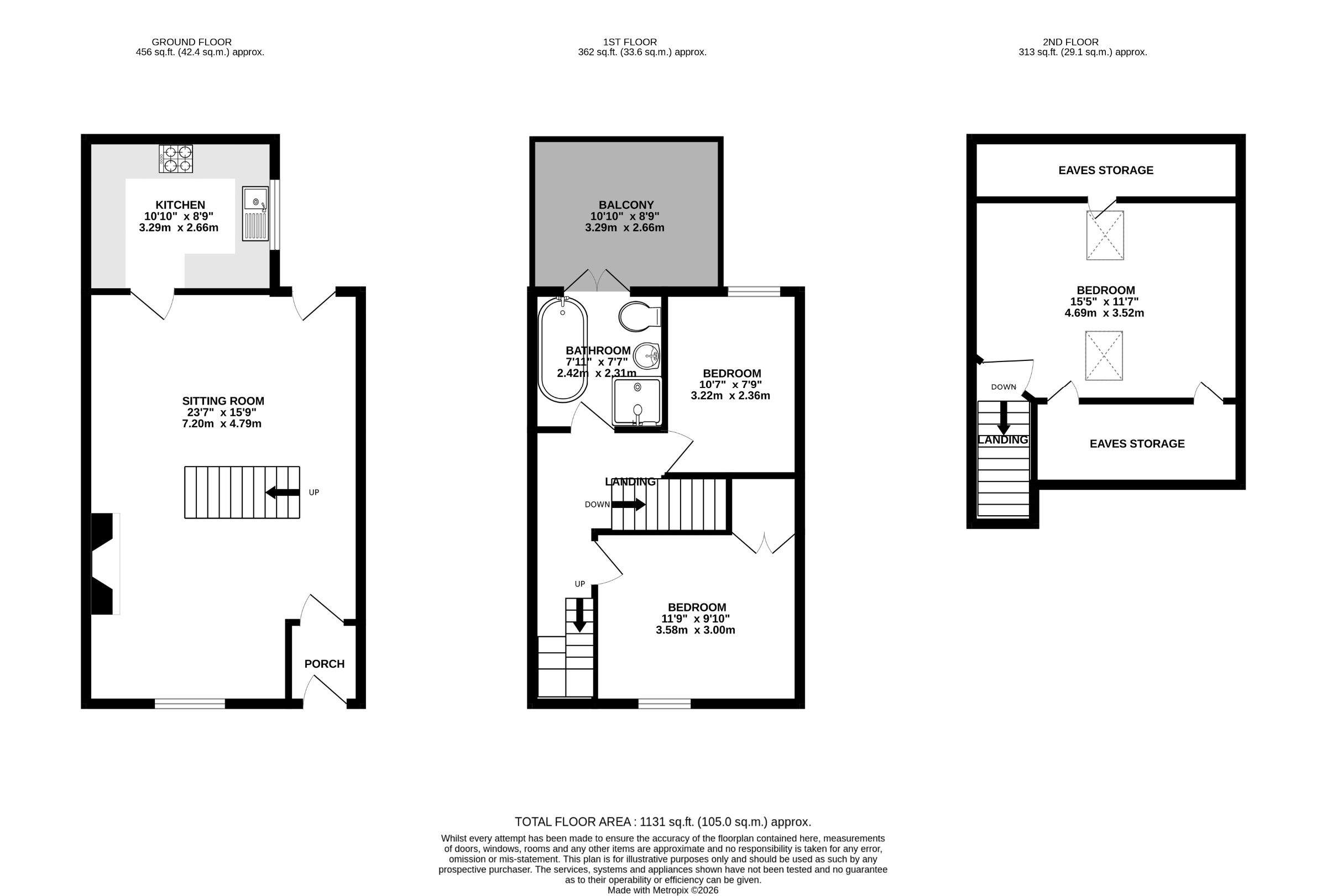26 Cross Street, Lynton floorplan