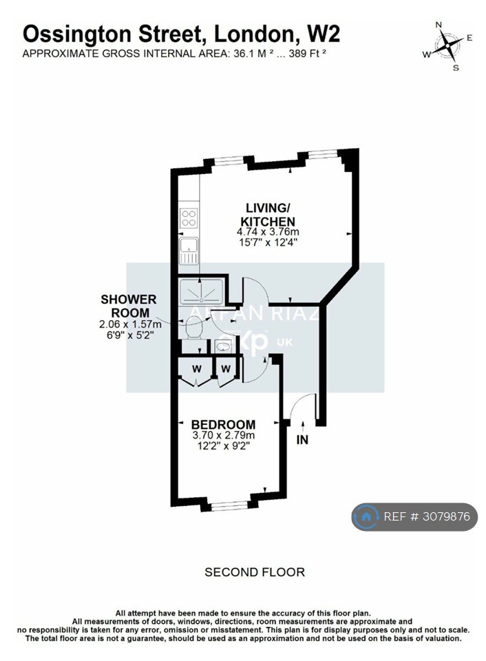 Ossington St, London floorplan