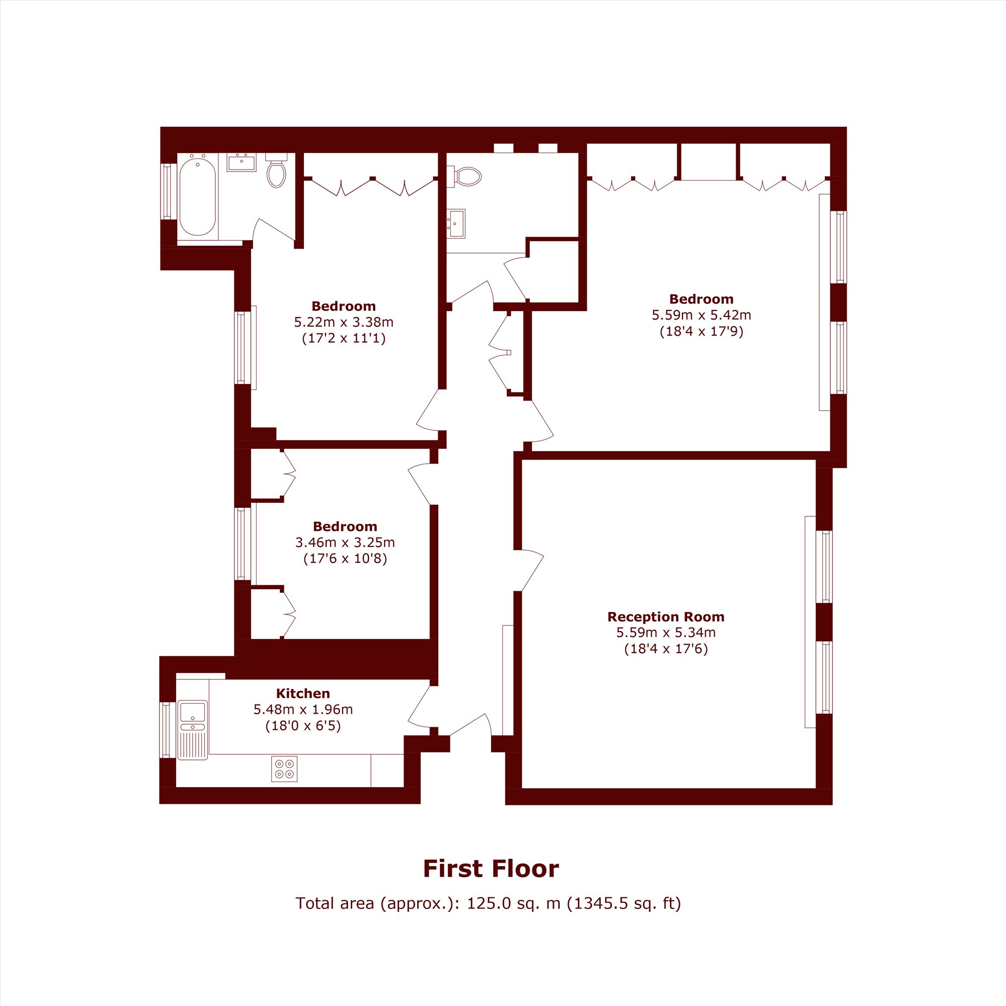 Old Brompton Road, London floorplan