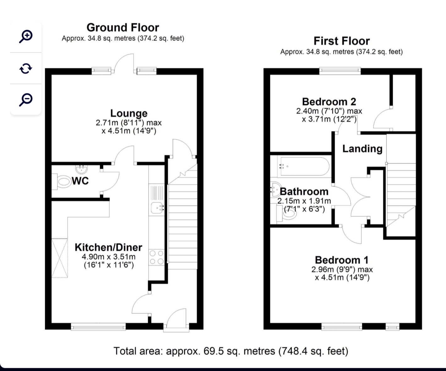 19, Symons Crescent, Sheffield floorplan