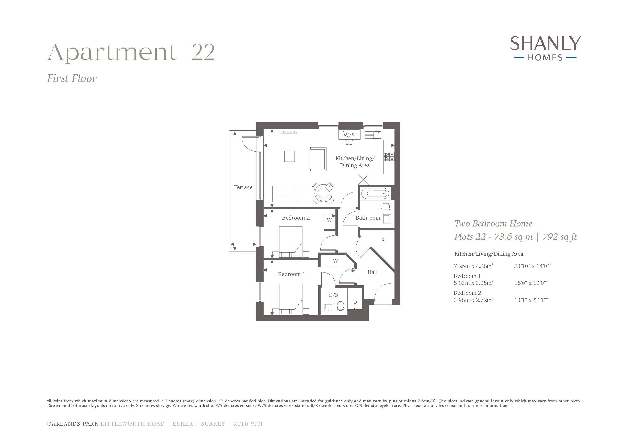 Plot 22,, Oaklands House, Esher floorplan