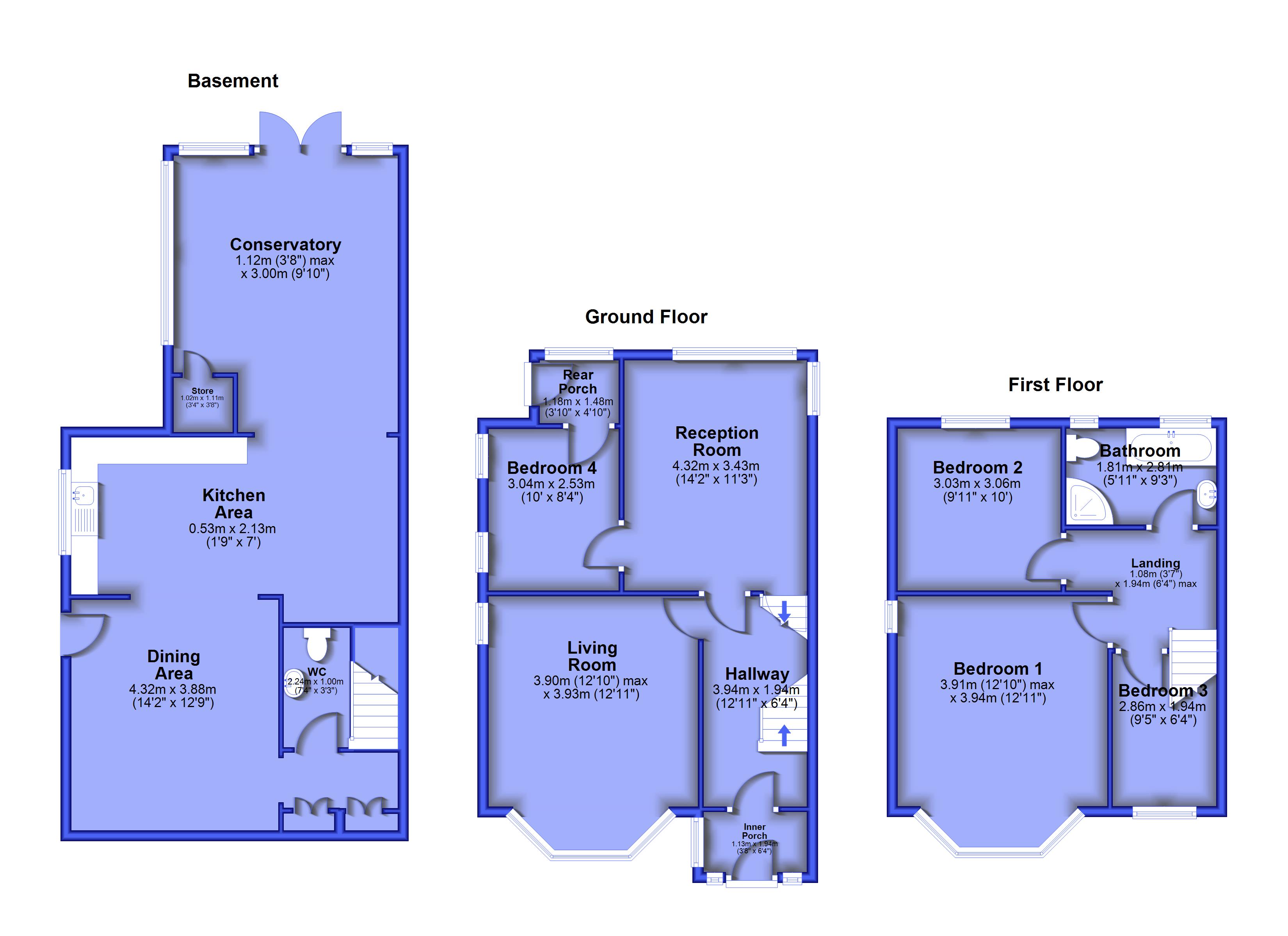 279, Burnley Road, Lancashire floorplan