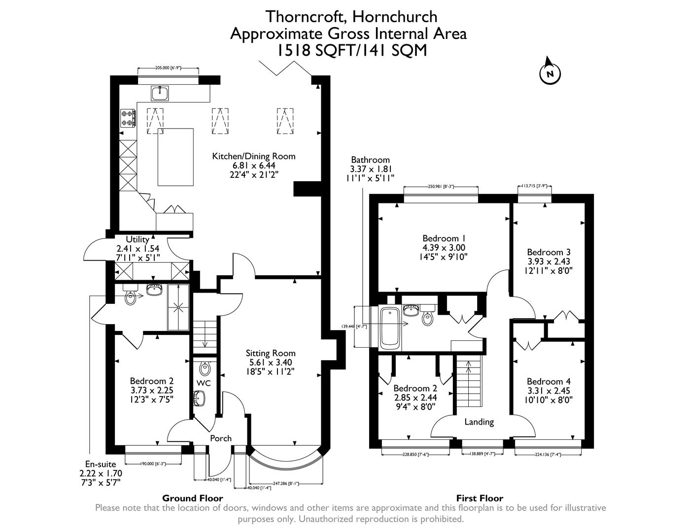 18, Thorncroft, Hornchurch floorplan