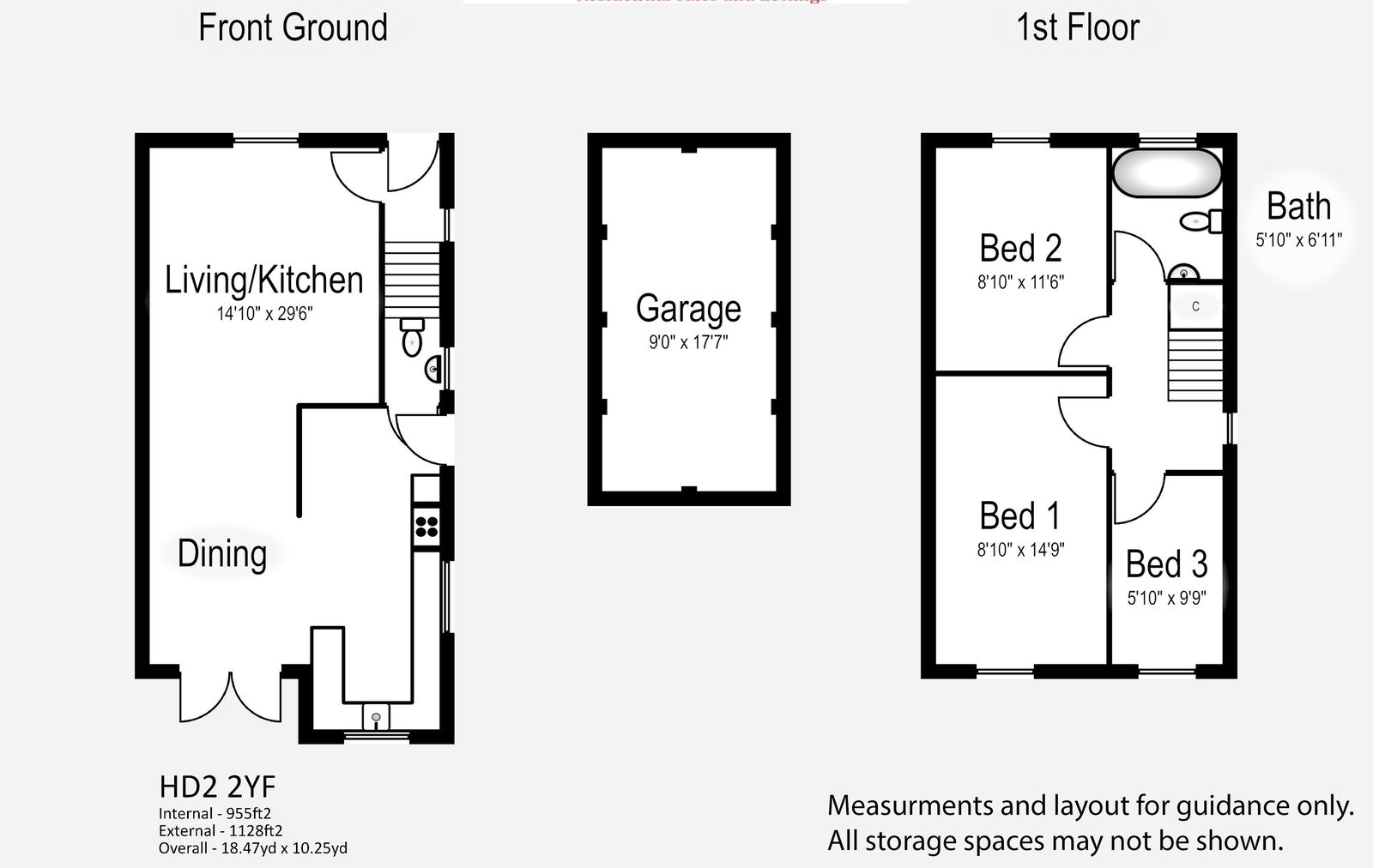 250, Norwood Road, Huddersfield floorplan