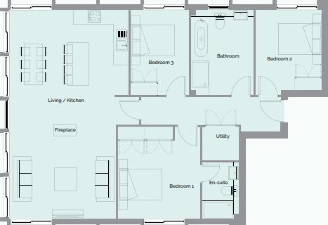 Michigan Waters, 1, Michigan Avenue, Salford floorplan