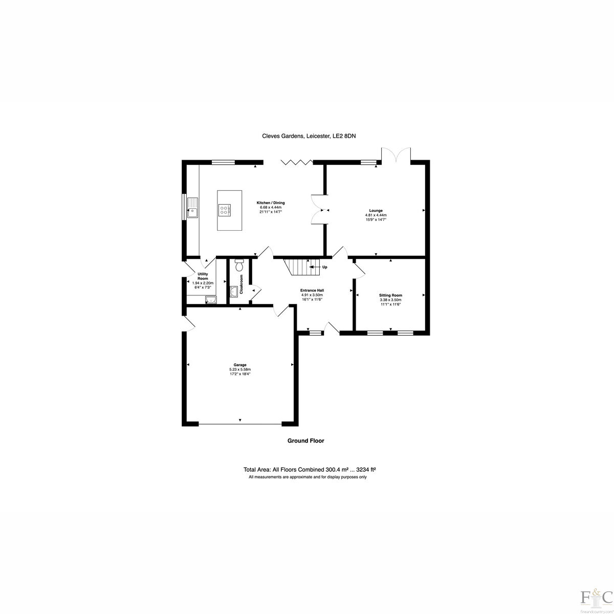 00, Cleves Gardens, Leicester floorplan