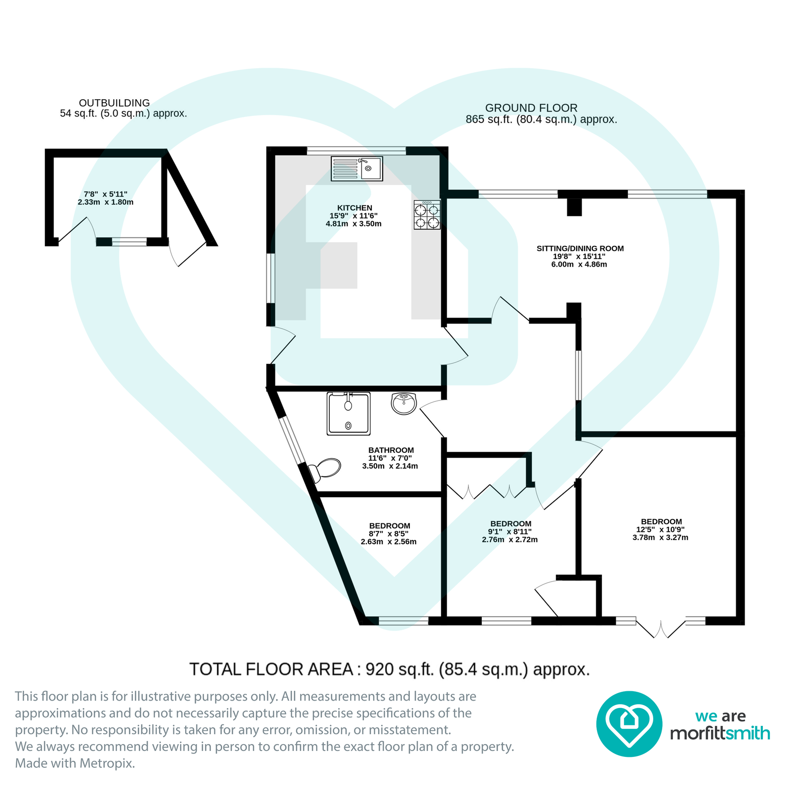 65, Walders Avenue, Sheffield floorplan