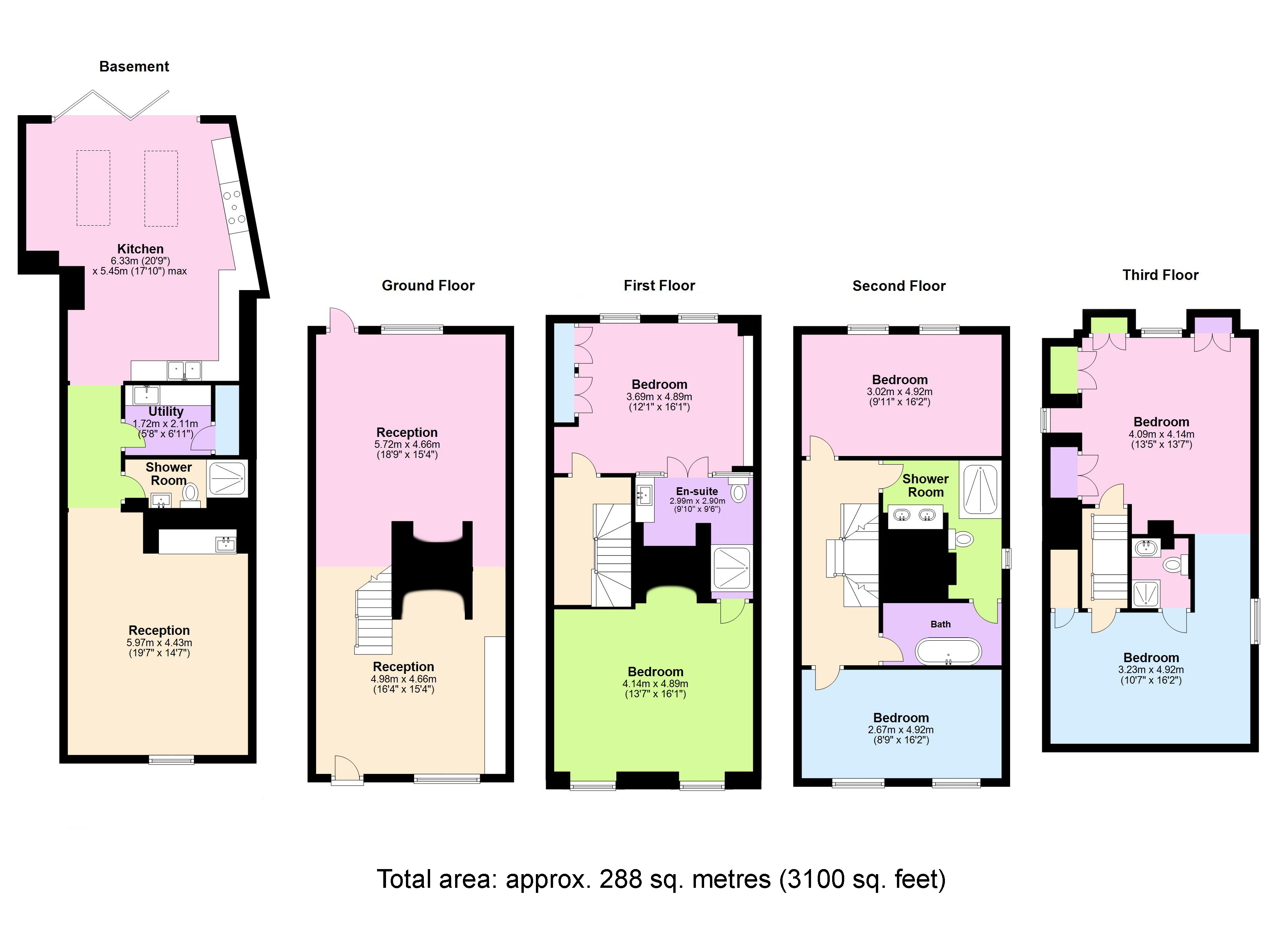 Crooms Hill, Greenwich, London SE10, 6 bedroom end terrace house for