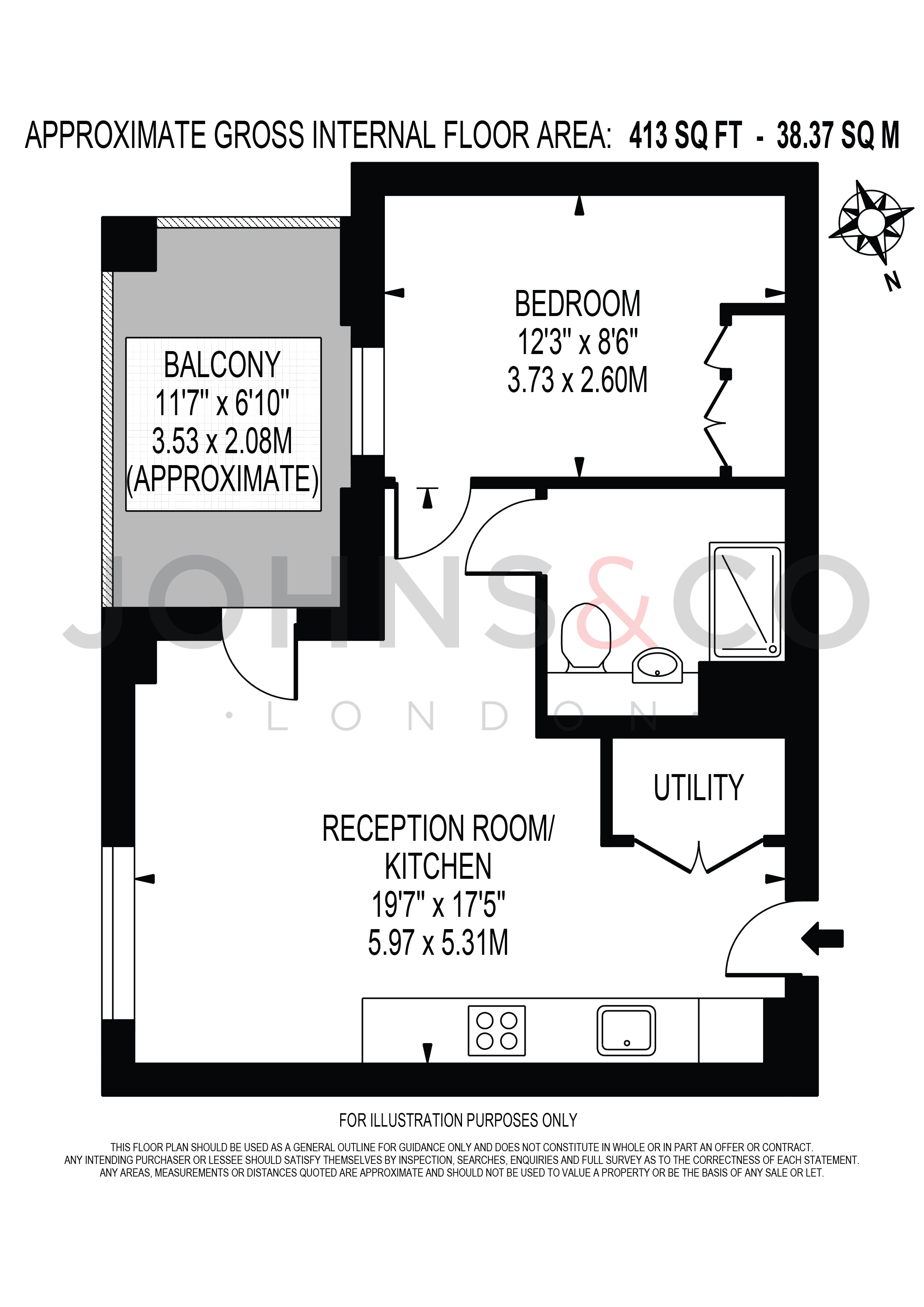 Flat 6 Monterrey House 3, Everdene Path, London floorplan