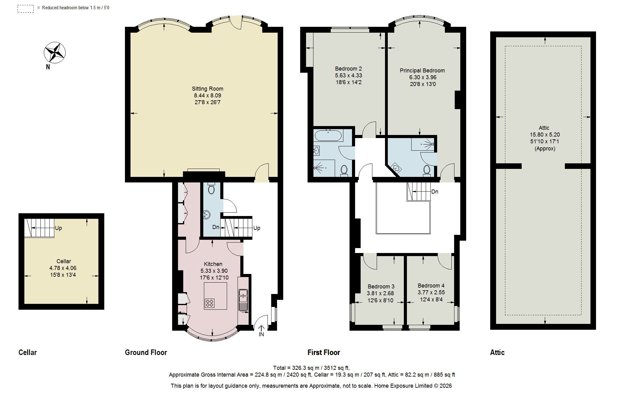 Loxwood Hall South,, Loxwood, West Sussex floorplan