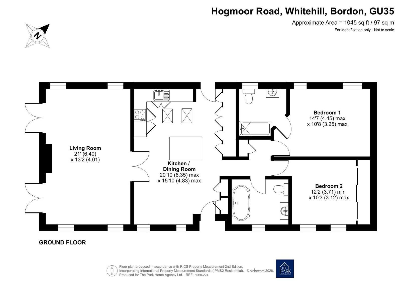 Oakwood Court,5 Rose Way, Hogmoor Road, Bordon floorplan