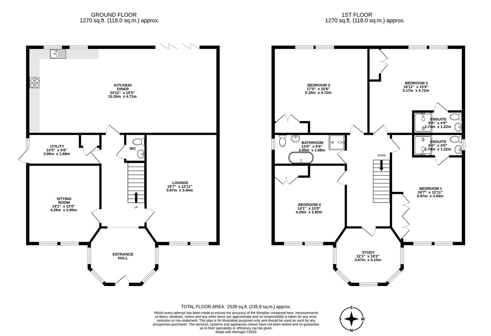 109A, Manor Road, Scunthorpe floorplan