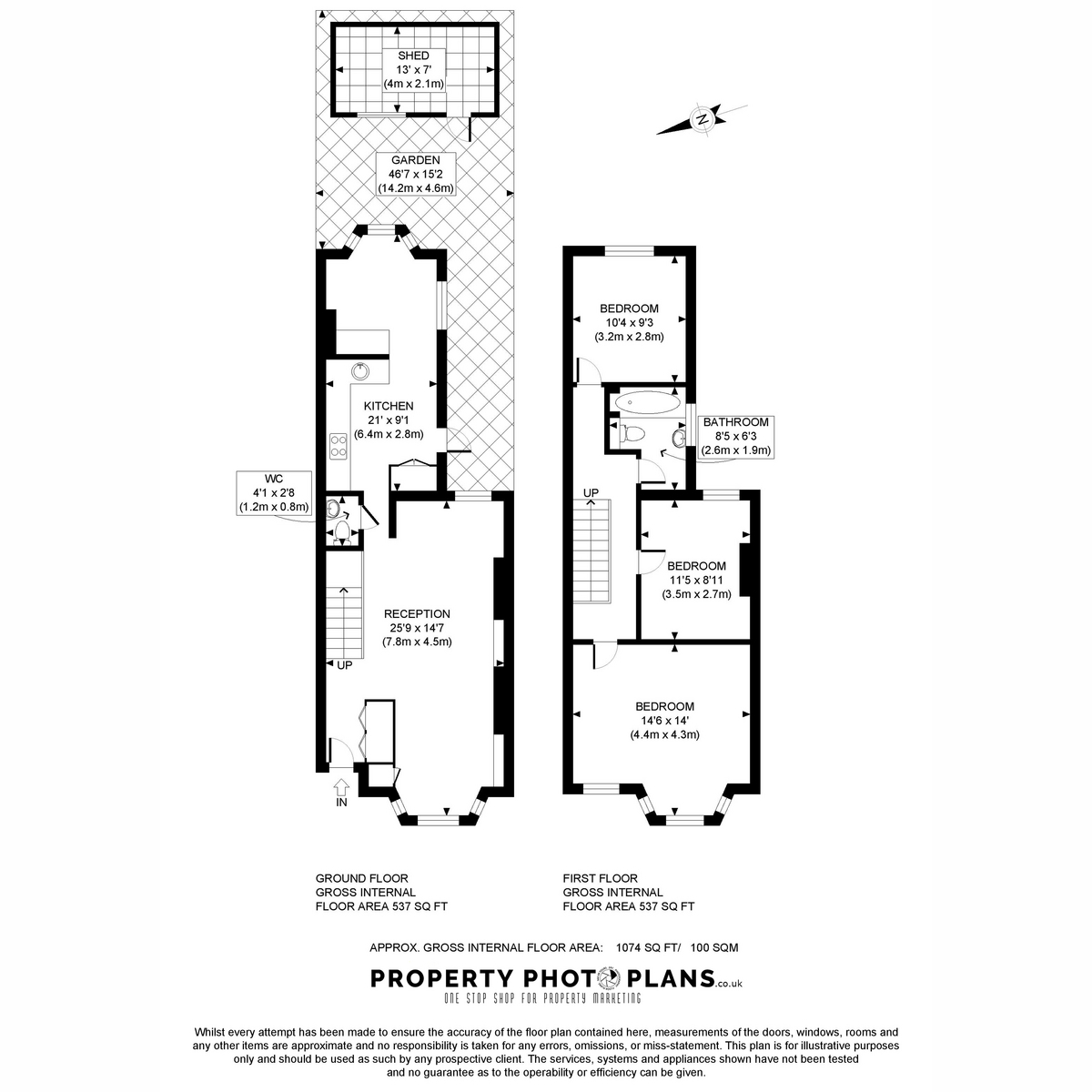 14, Chalgrove Road, London floorplan