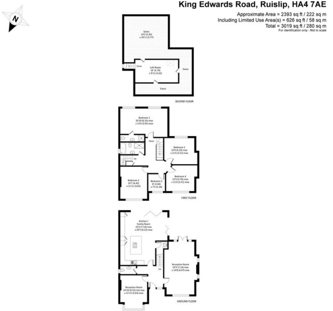 1a, King Edwards Road, Ruislip floorplan