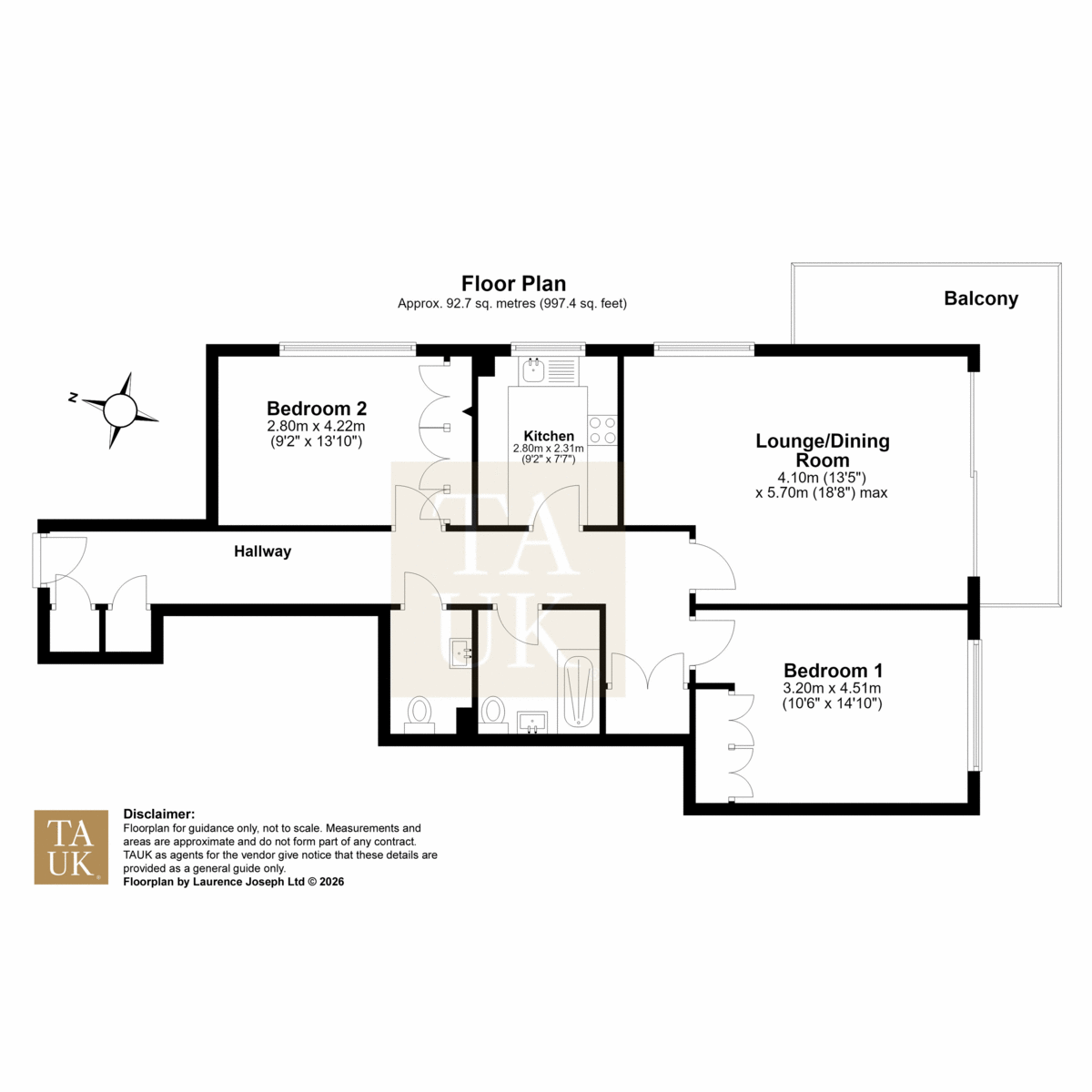 Flat Flat 32, 1, Russell Cotes Road, Bournemouth floorplan