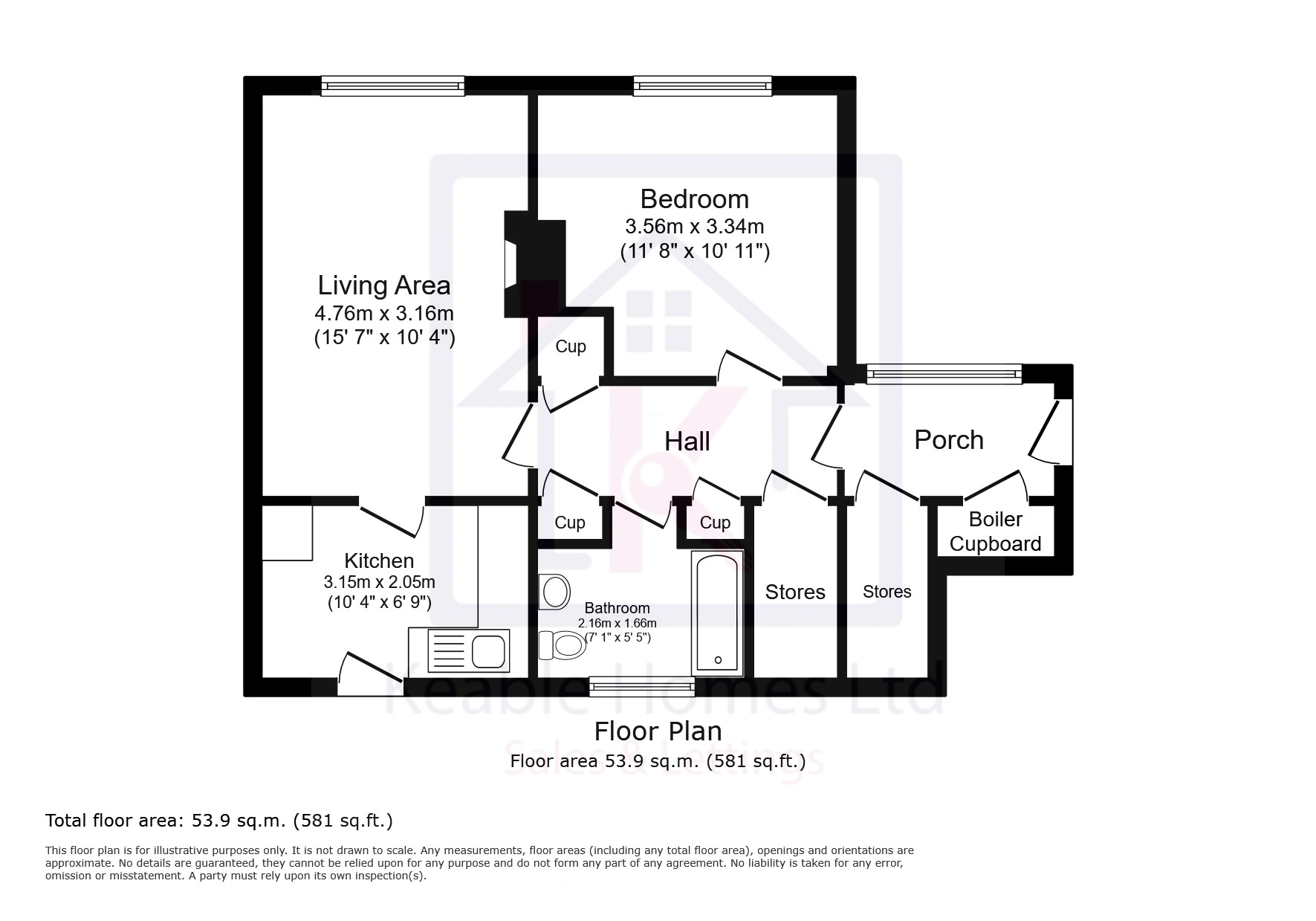 33, Cedar Close, Cannock floorplan