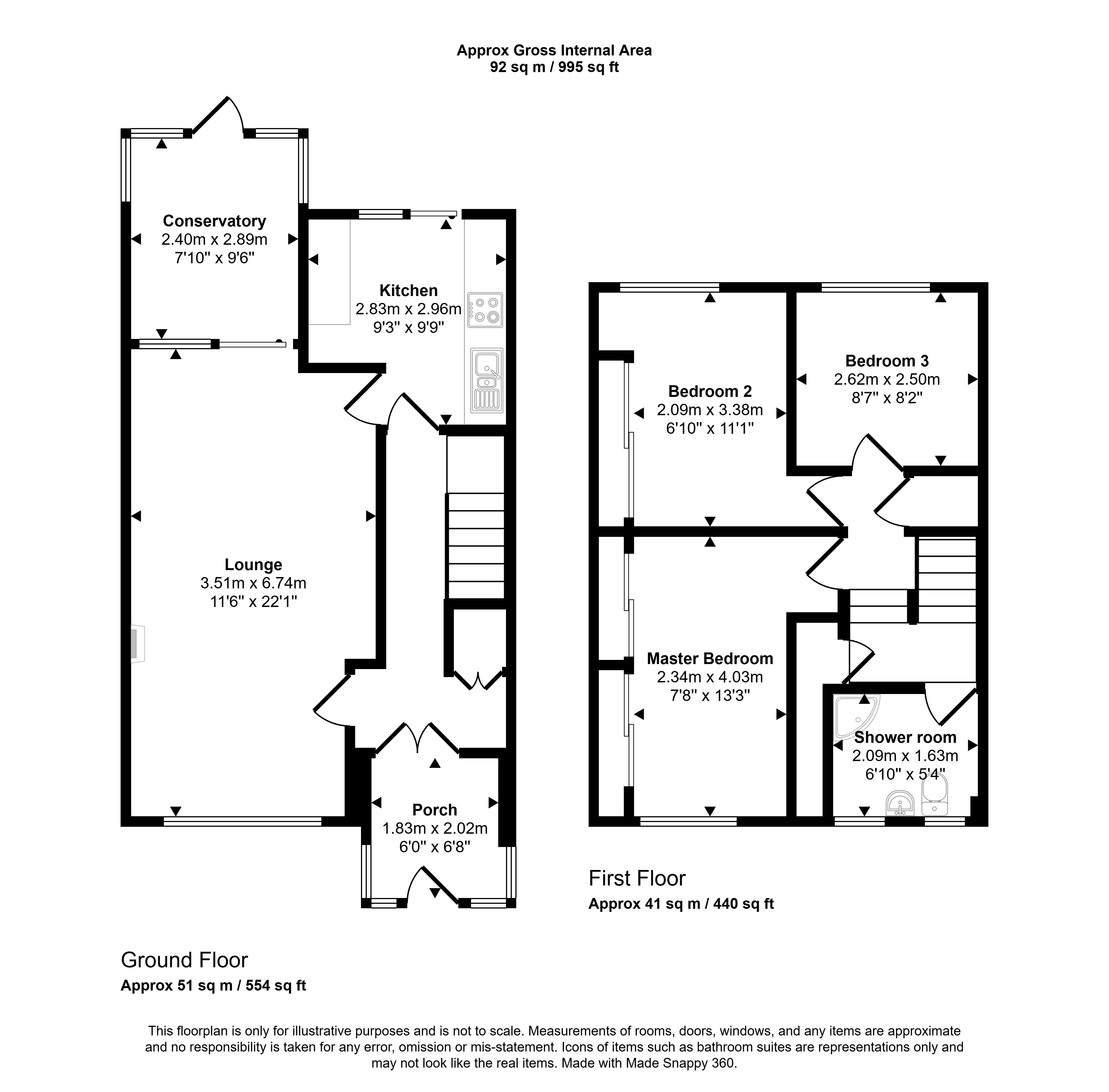 382, Trevelyan Drive, Newcastle upon Tyne floorplan